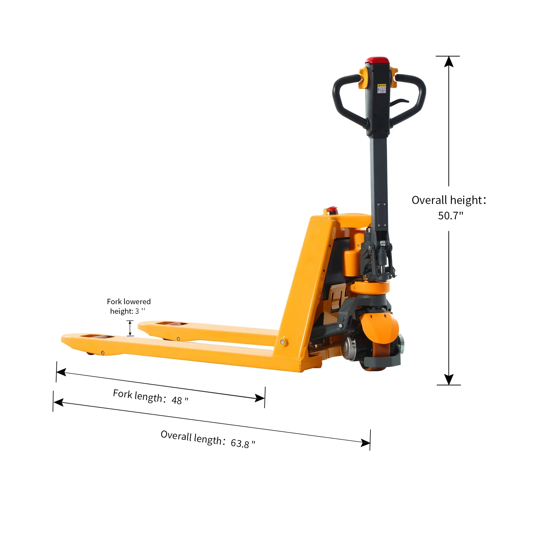 APOLLOLIFT Electric Pallet Truck W/ 24V/20AH Lithium Battery 3300lb 48x27