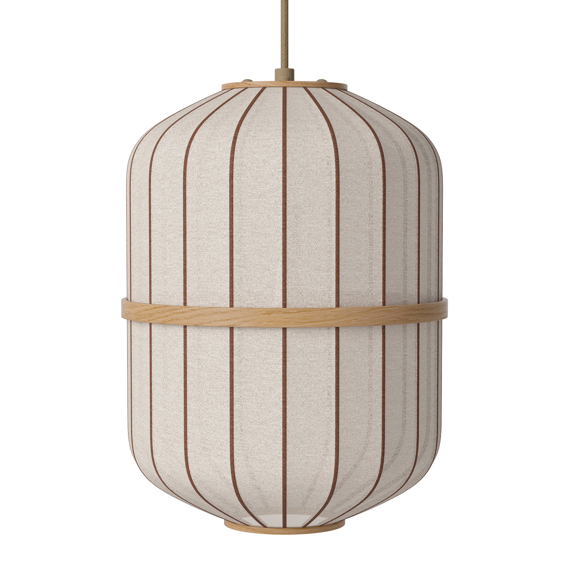 Bolia Lucén Hanglamp Ø 28 cm - Cilinder - Geolied Hout