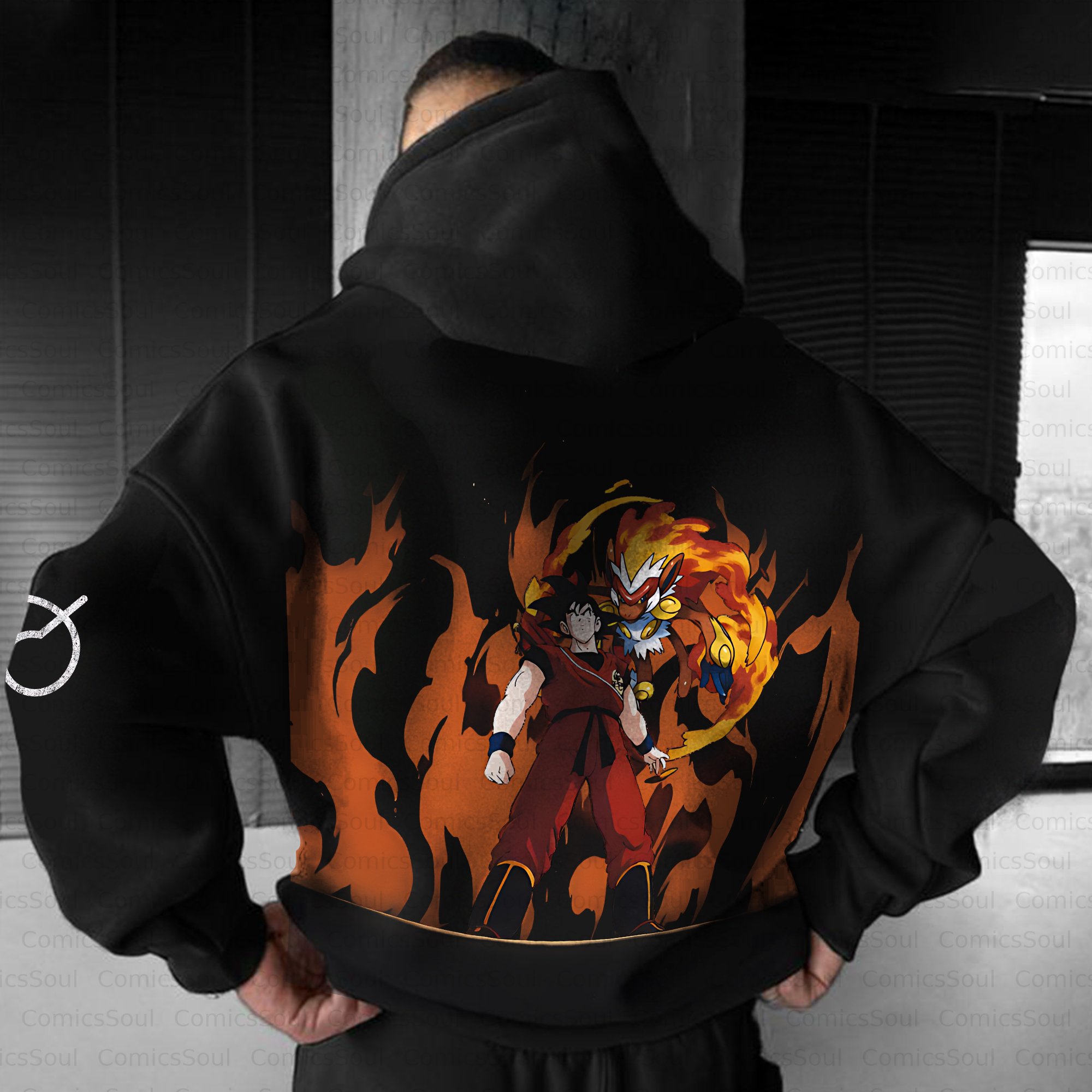 Unisex Anime Inspired Vintage Plush Hoodie