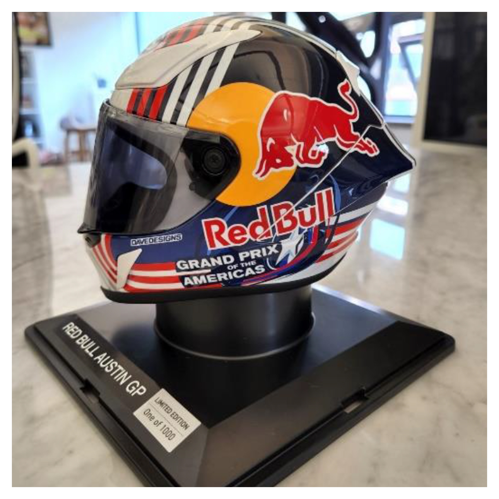SportsBikeShop HJC Miniature RPHA 1N Limited Edition Red Bull Replica Helmet