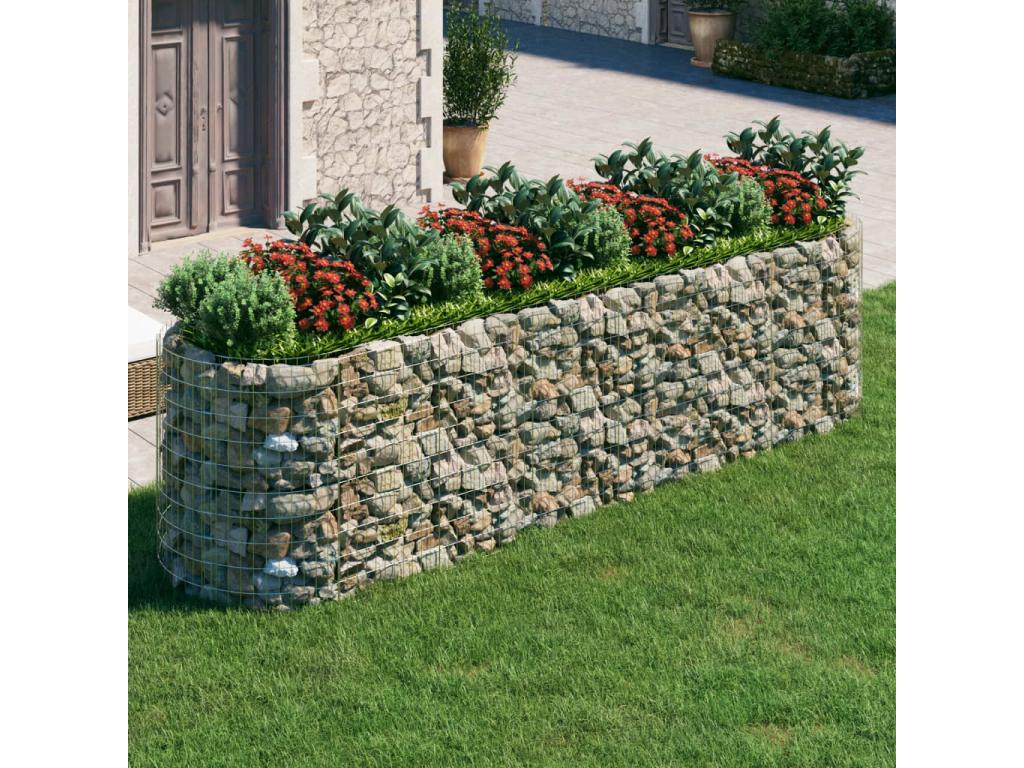 Arriate de gaviones de hierro galvanizado 400x100x100 cm