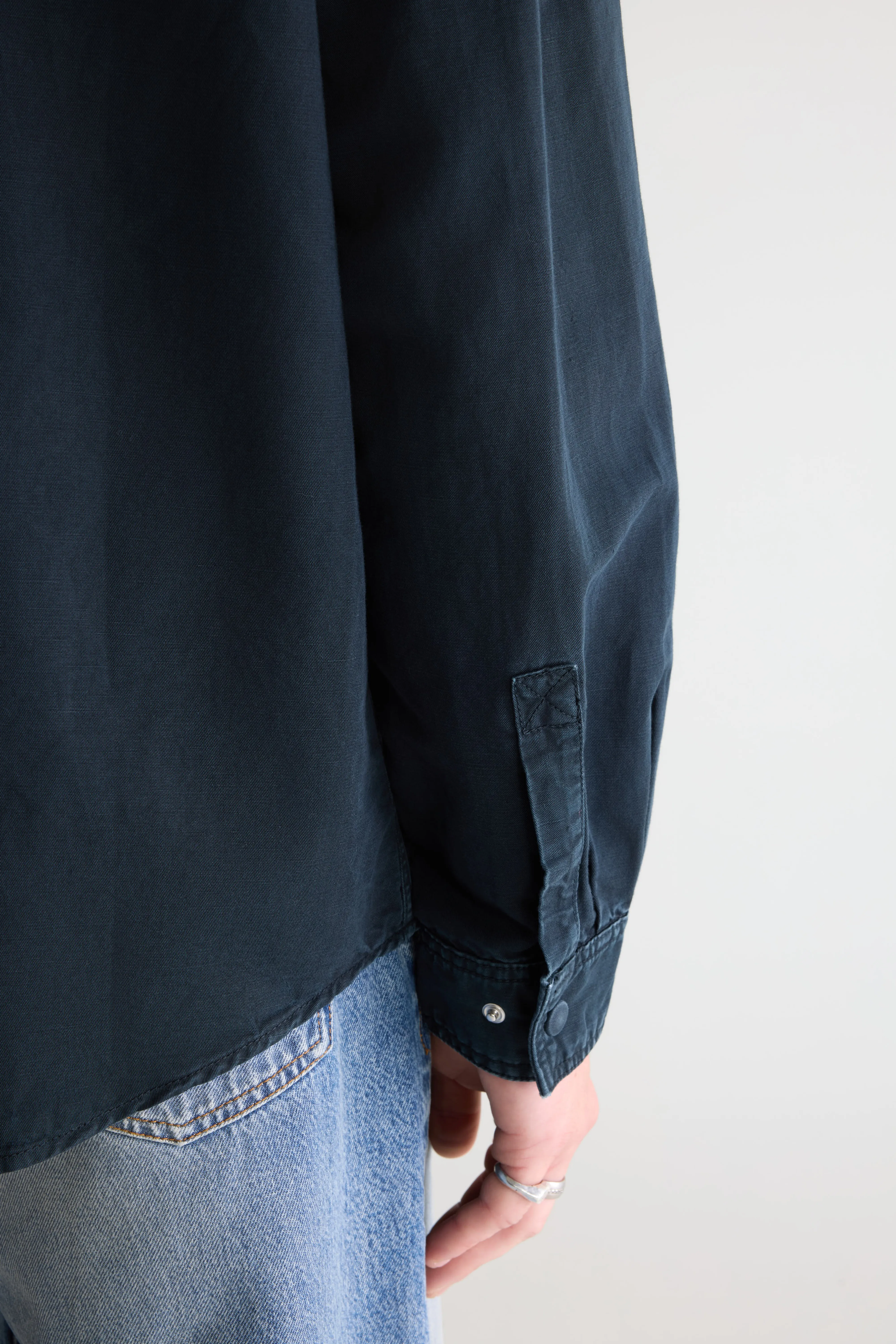 Bellerose Poach relaxed overshirt (261 / M / JET SET)