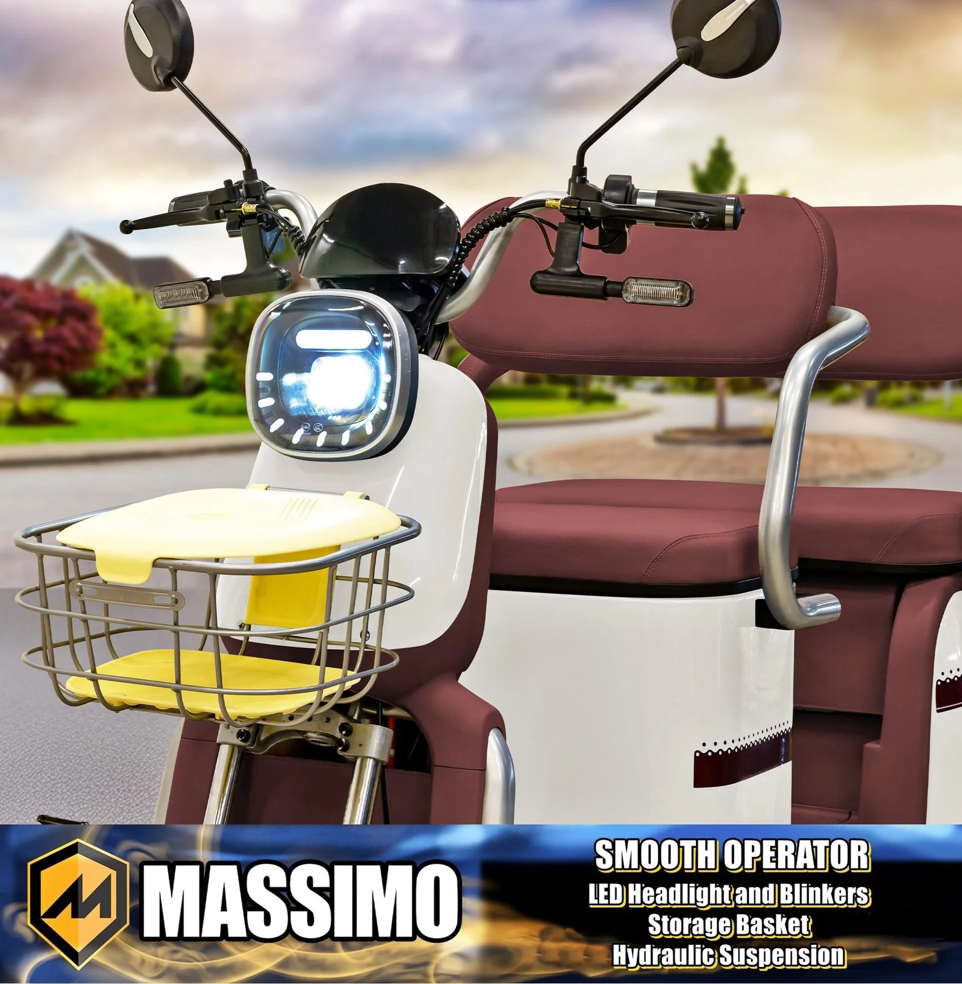 Massimo MGC E-Trike 3-Wheel Electric Cart – 17 MPH, 2-Seater Adult Scooter – Blue - Image 41