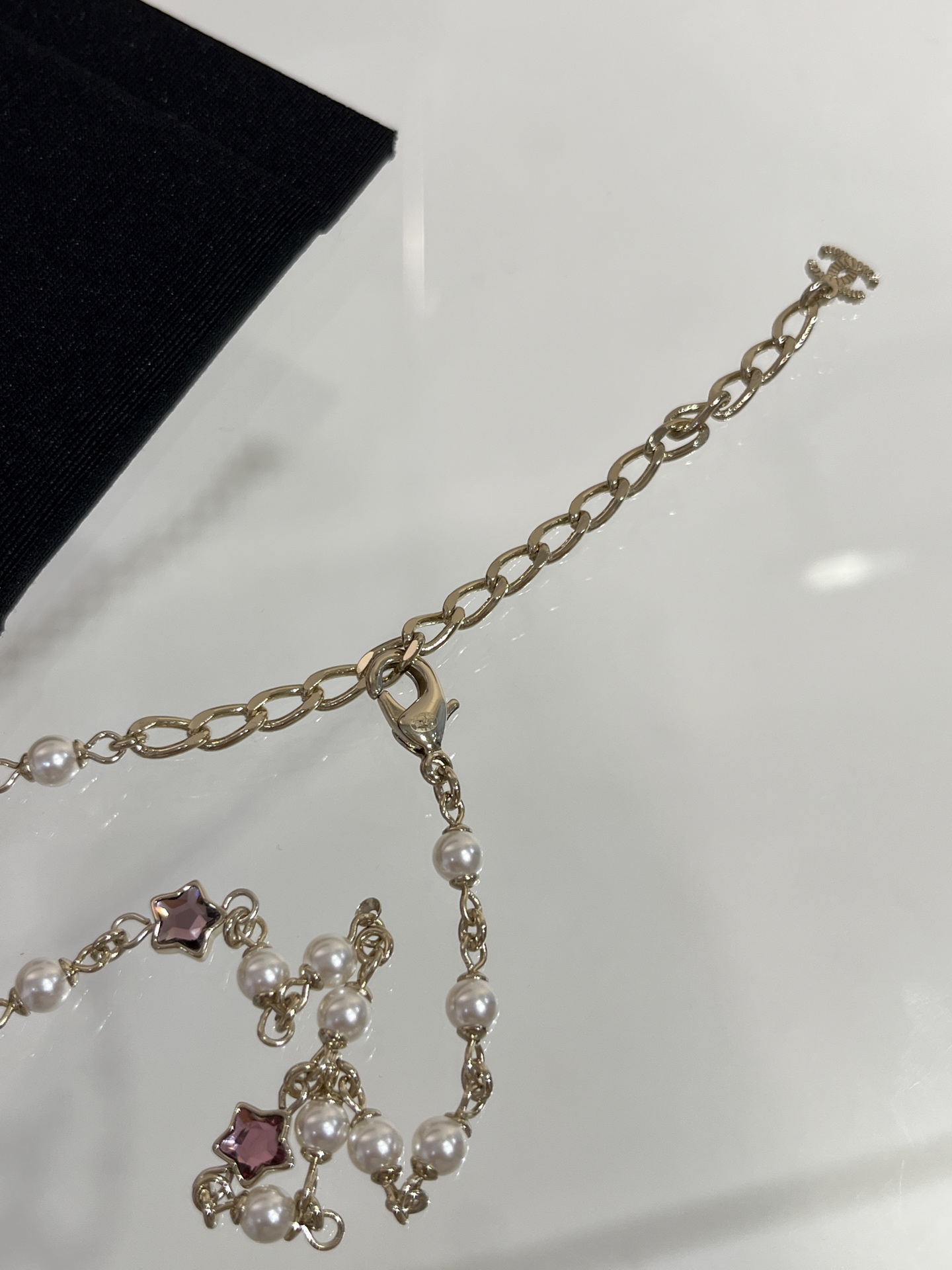 Chanel Colorful Crystal Stars and Pearl Necklace - Original Replica Club