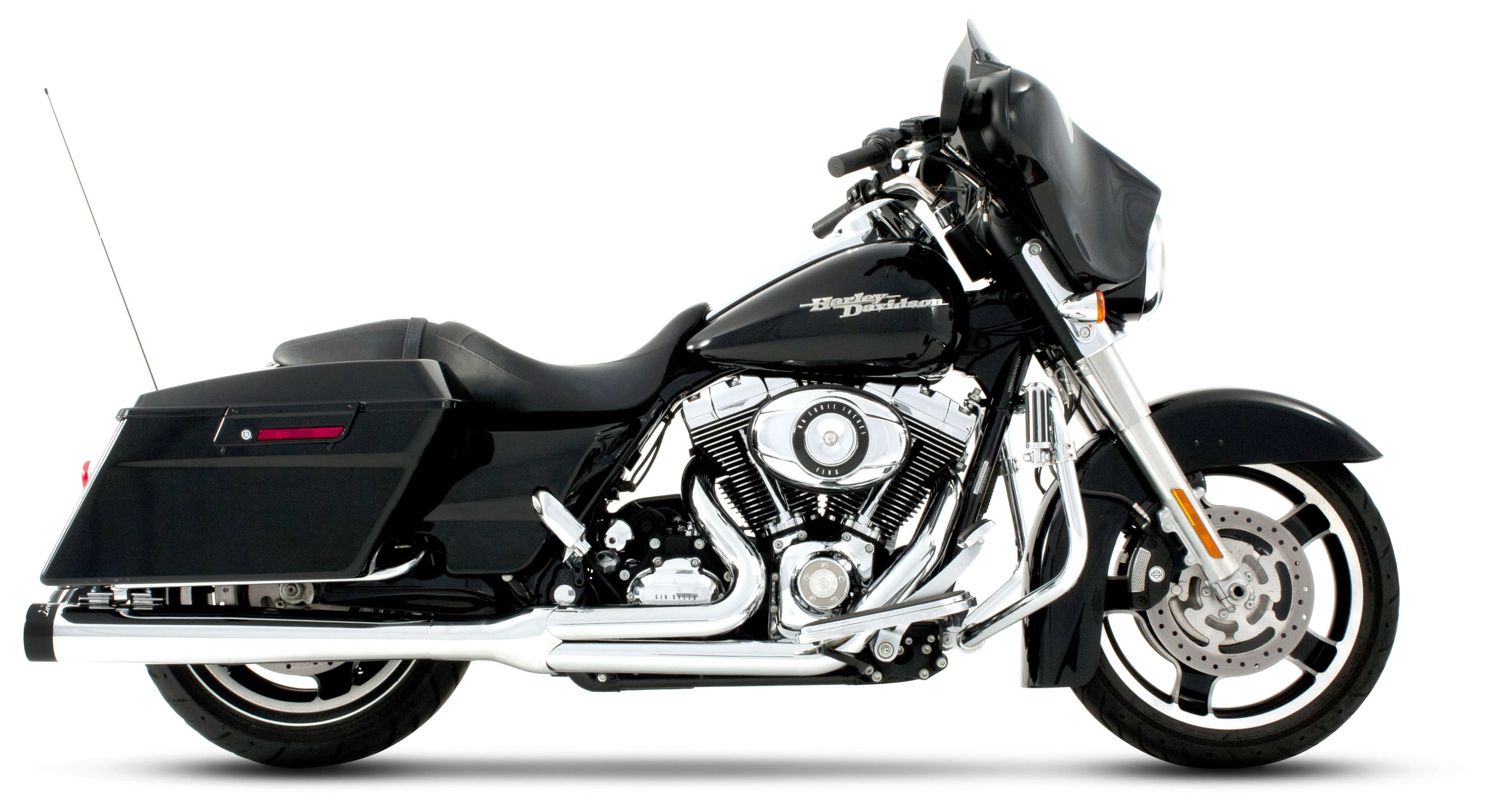 SportsBikeShop Rinehart 2-Into-1 Exhaust For Harley