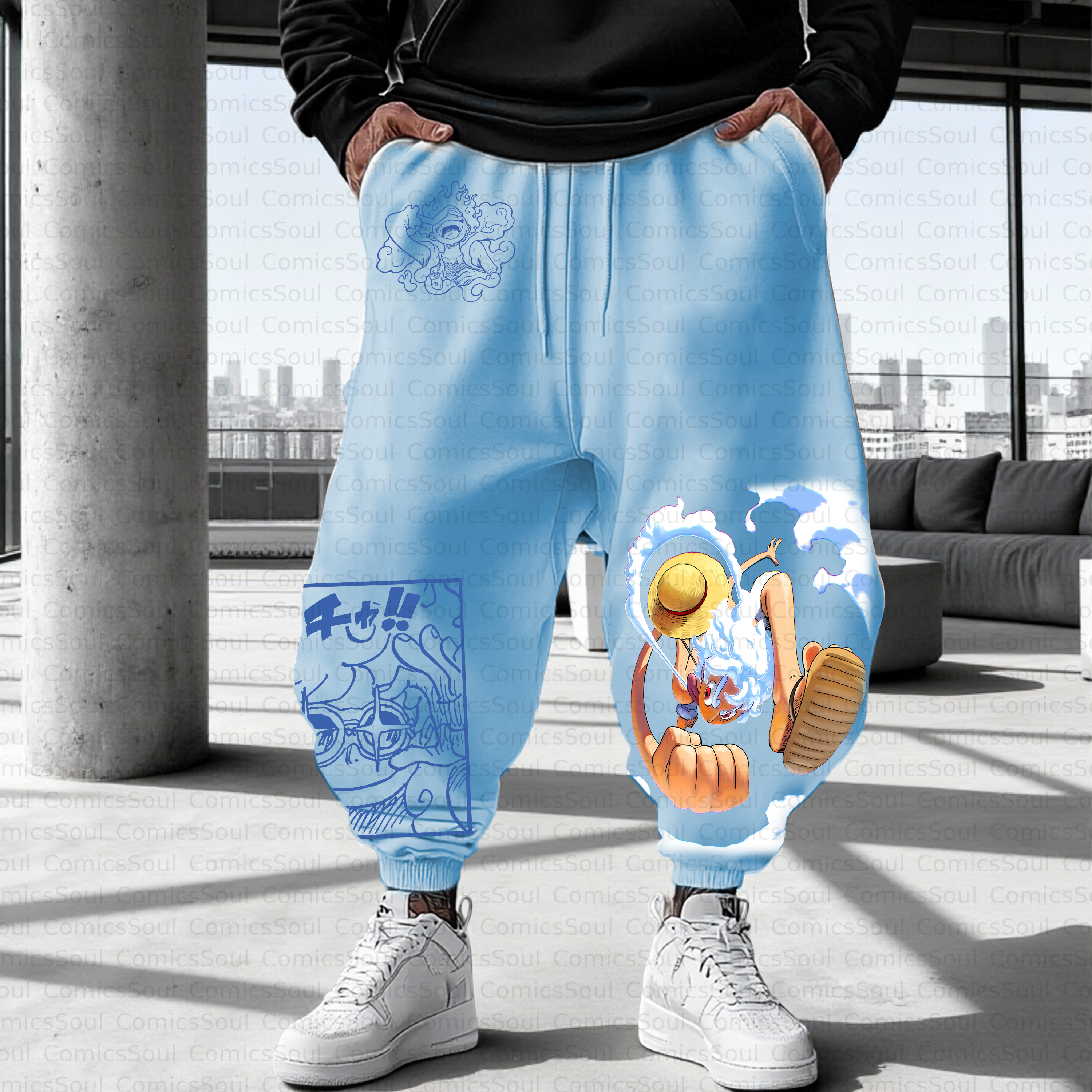 Unisex Casual Anime Streetwear Pant