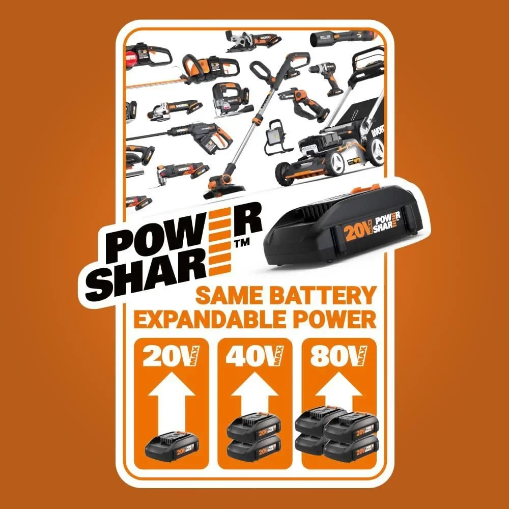 Worx WX030L 20V Power Share Cube Vac Cordless Compact Vacuum