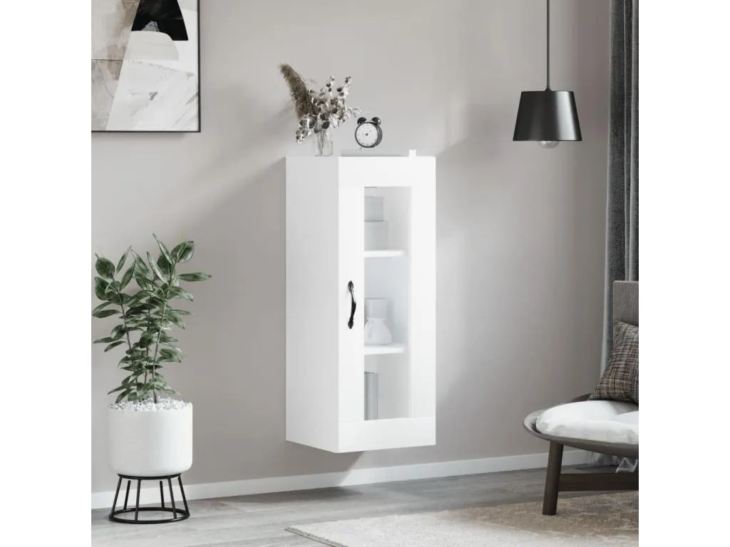 Armario de pared blanco 34.5x34x90 cm 26316LEUR