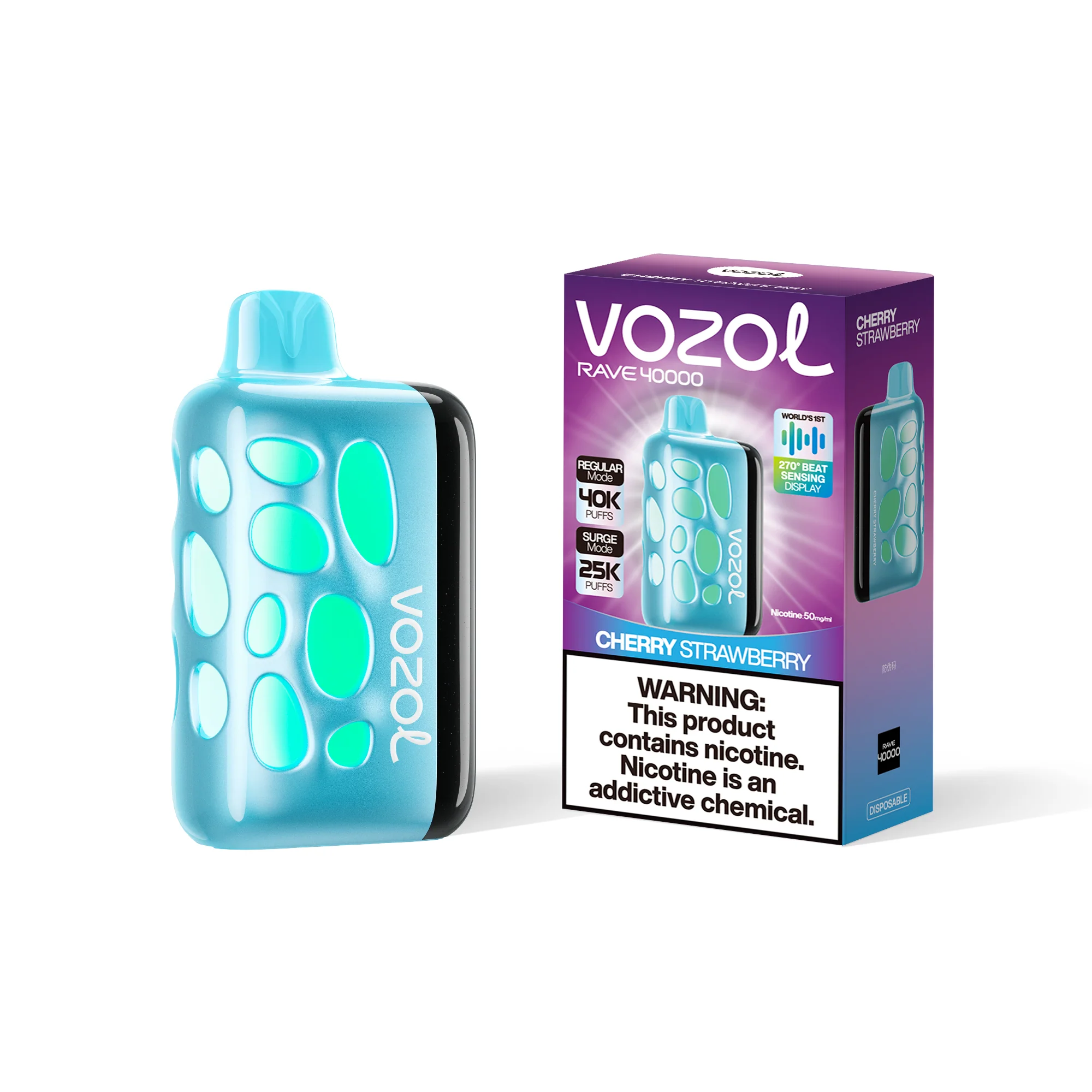 VOZOL RAVE 40K eldobható e-cigaretta (minden íz)
