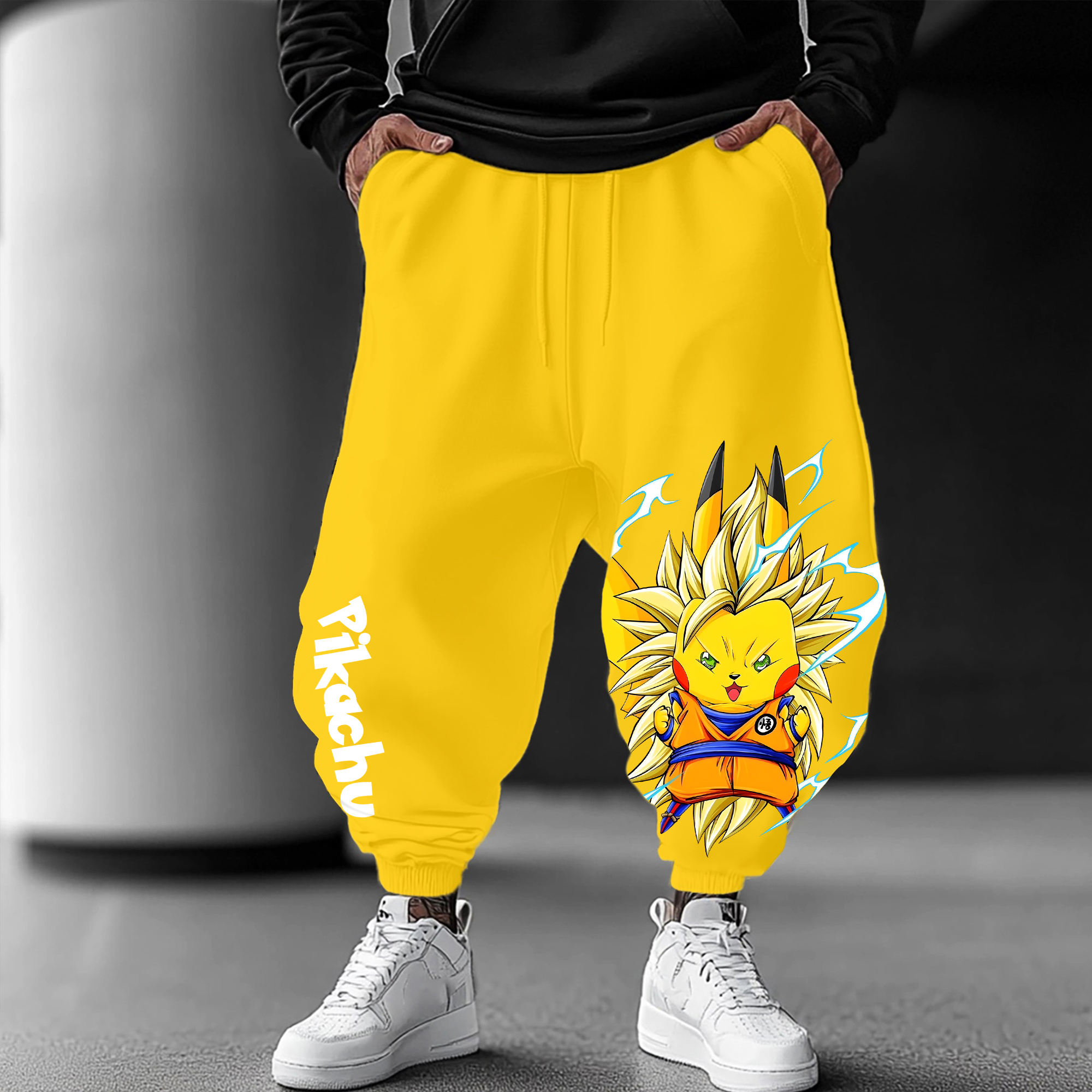 Unisex Anime Inspired Vintage Pants丨Pikachu X Comicssoul