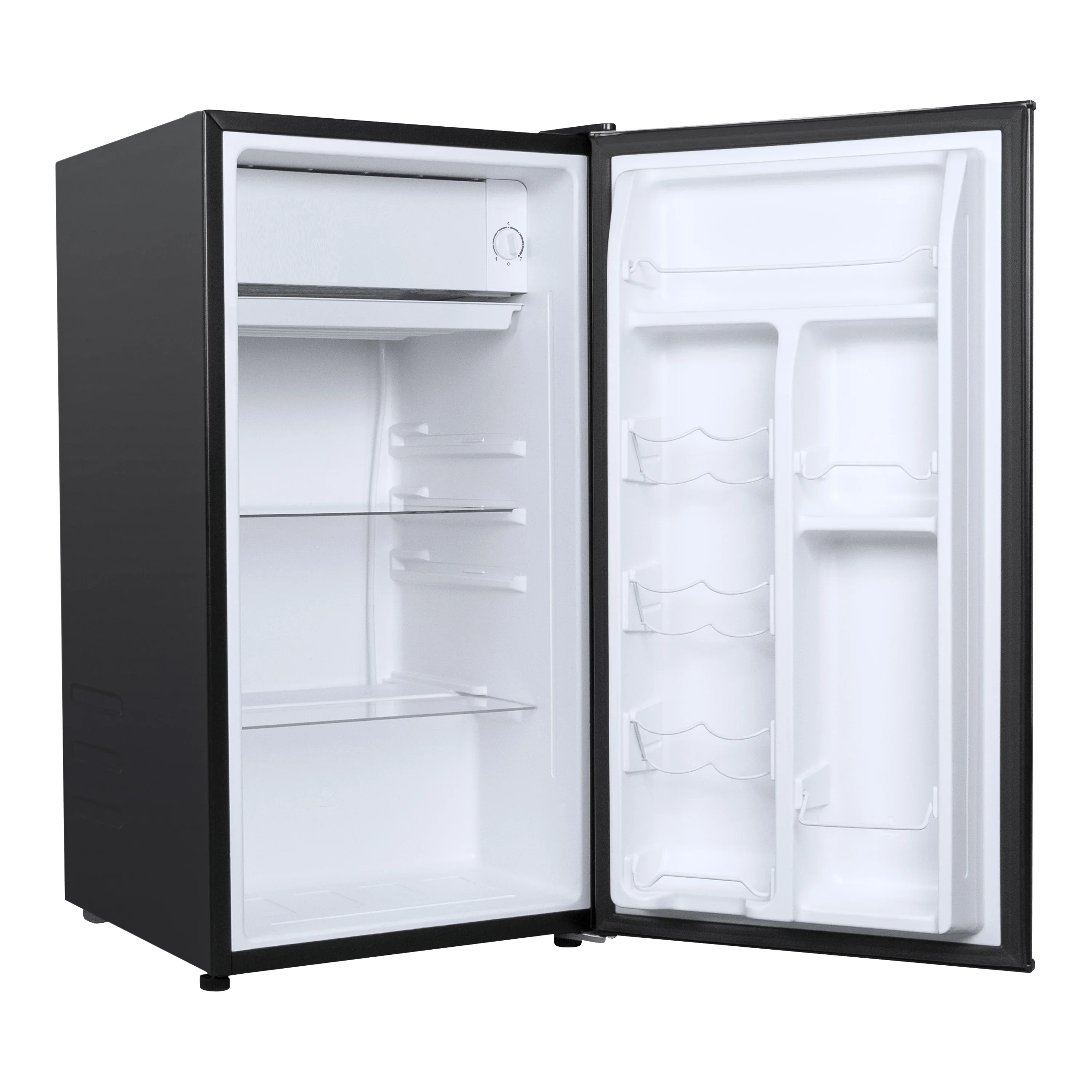 (3 pack) Galanz 3.3 Cu ft One Door Mini Fridge, Black Estar, New