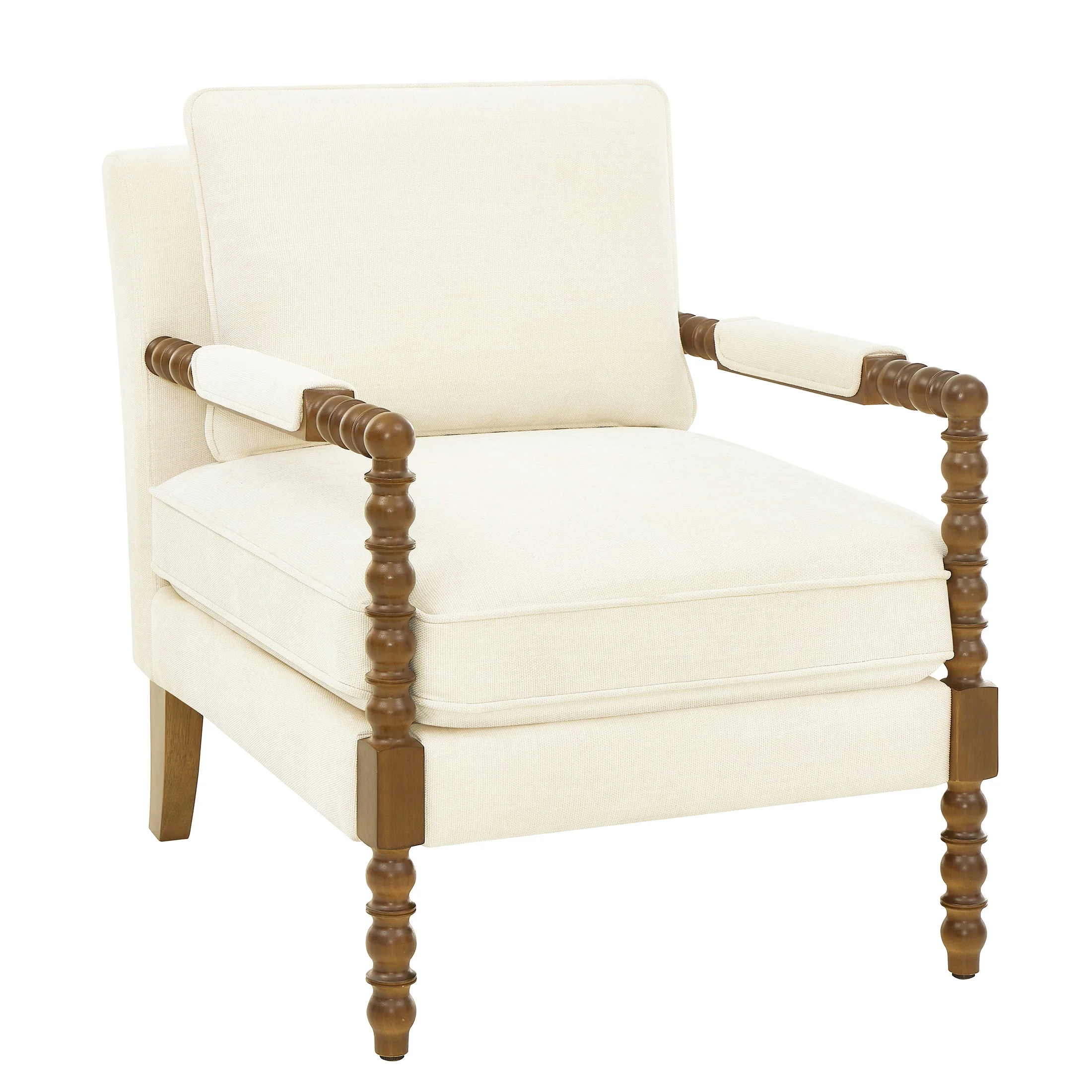 Pioneer Woman Harper Spindle Accent Chair, Jade Fabric Upholstery - Image 14