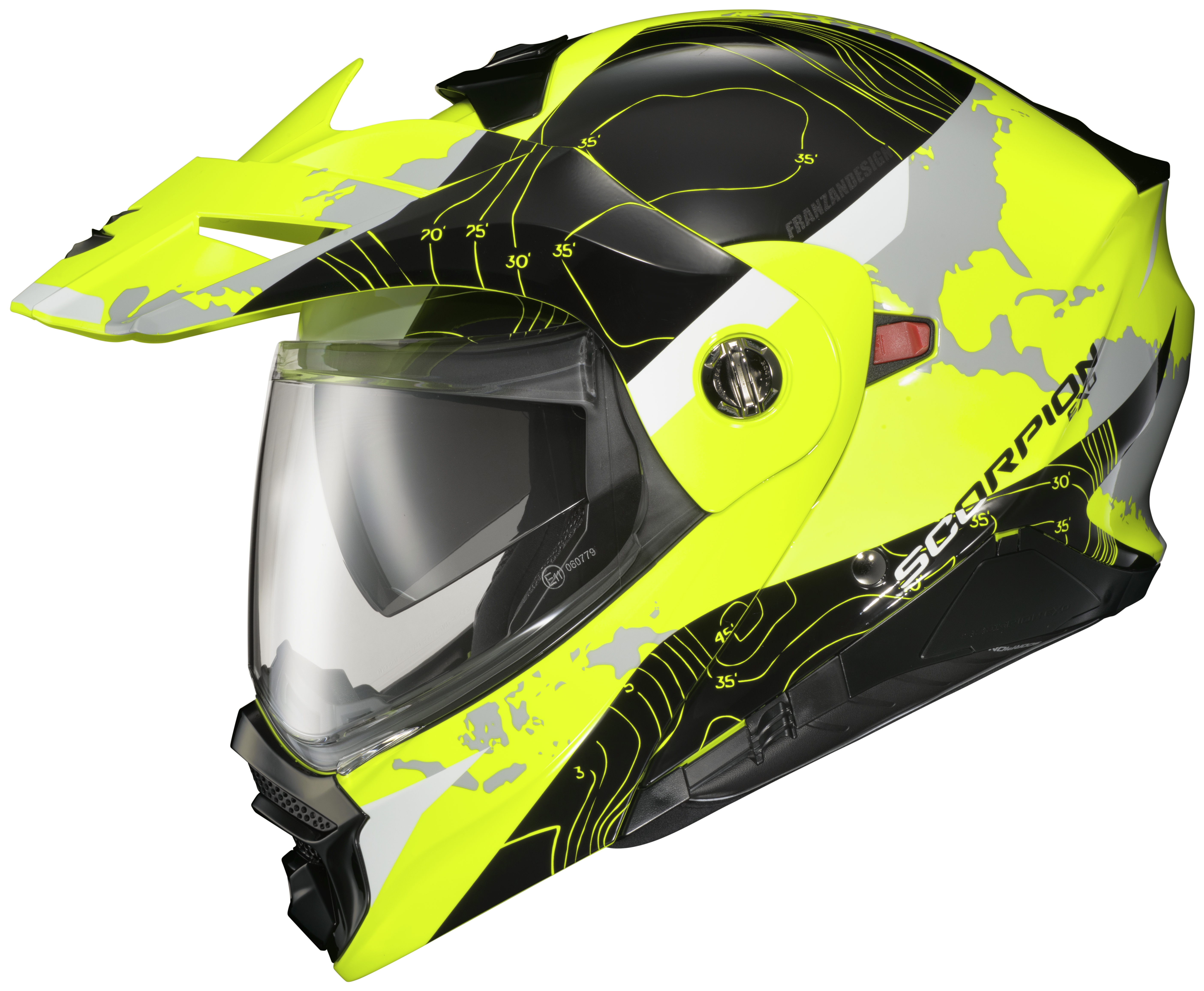 SportsBikeShop Scorpion EXO-AT960 Topographic Helmet