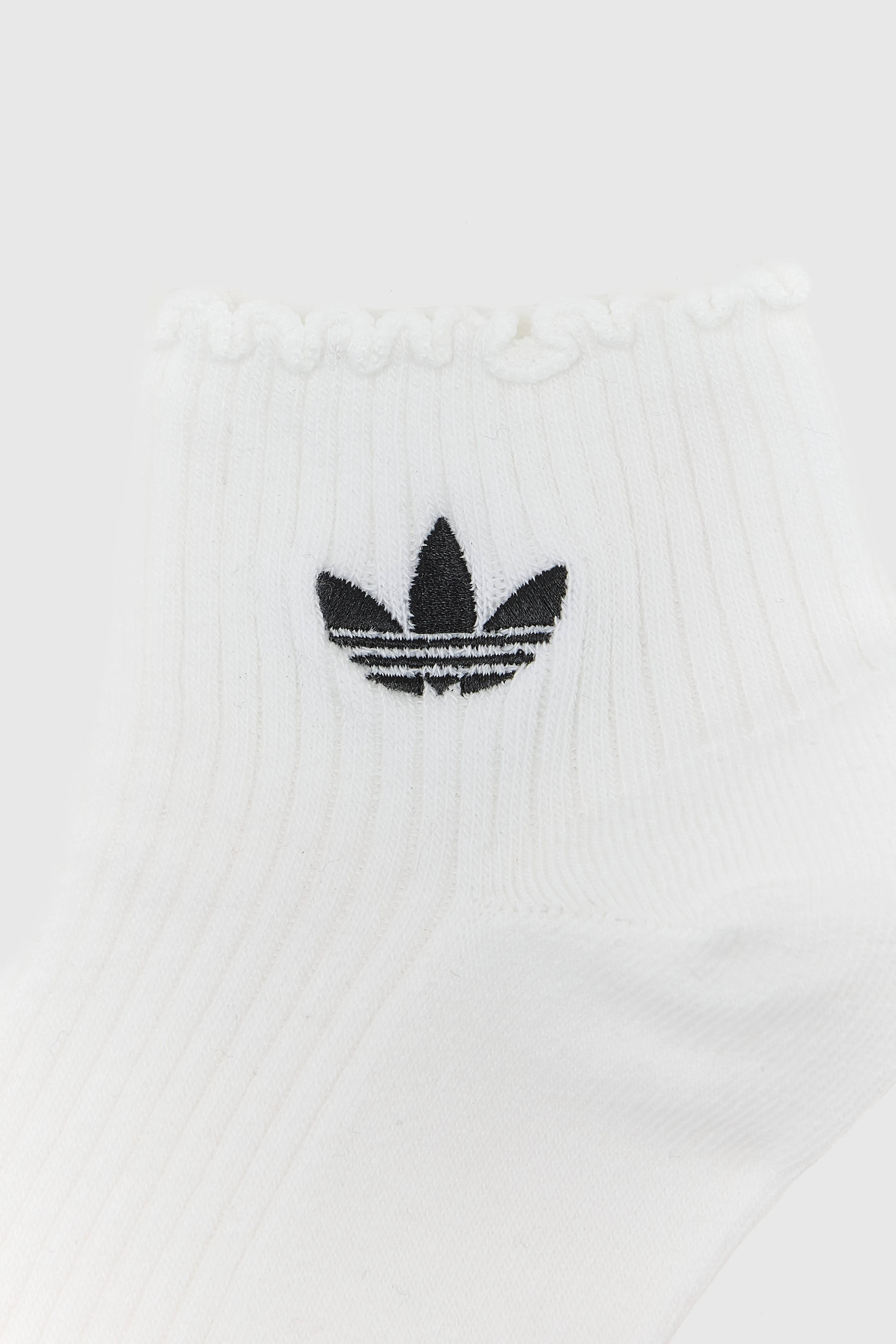 Bellerose Ruffle Quarter Socks for Women  (261 / W / BLACK/WHITE)