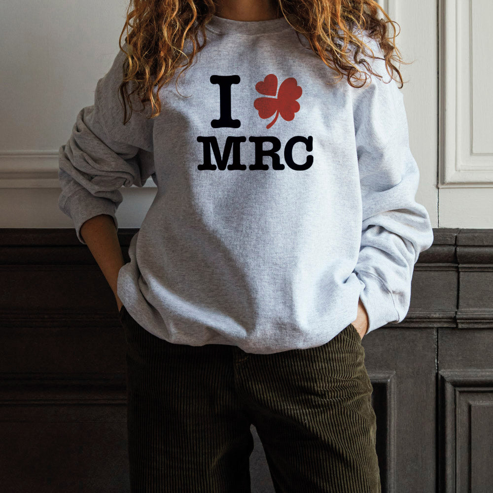 Merci - Sweat I love MRC - Gris