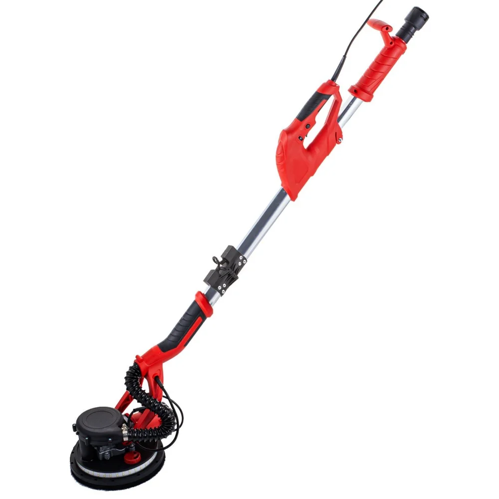 VEVOR Electric Drywall Sander 850W Variable Speed 800-1750 RPM Foldable Sheetrock Sander with Telescope Handle LED Strip Light Vacuum Bag Wall Sander for Professional Use - Image 6