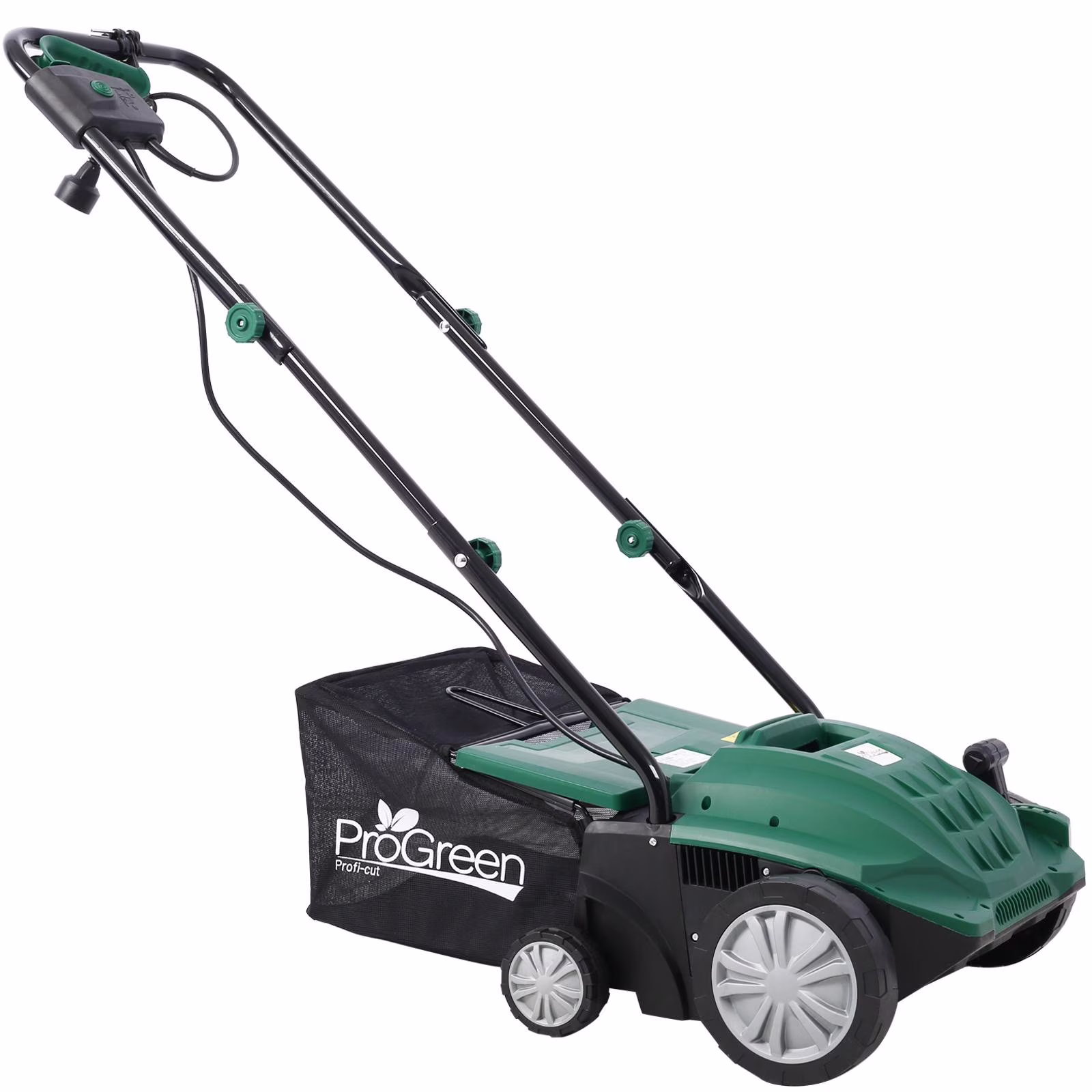 Dethatcher and Scarifier, Seizeen 16-Inch Lawn Dethatcher Scarifier 2-IN-1 Gardening Equipment, Powerful 15 Amp Electric Dethatcher & Scarifier, Height Adjustable, 58QT Removable Thatch Bag