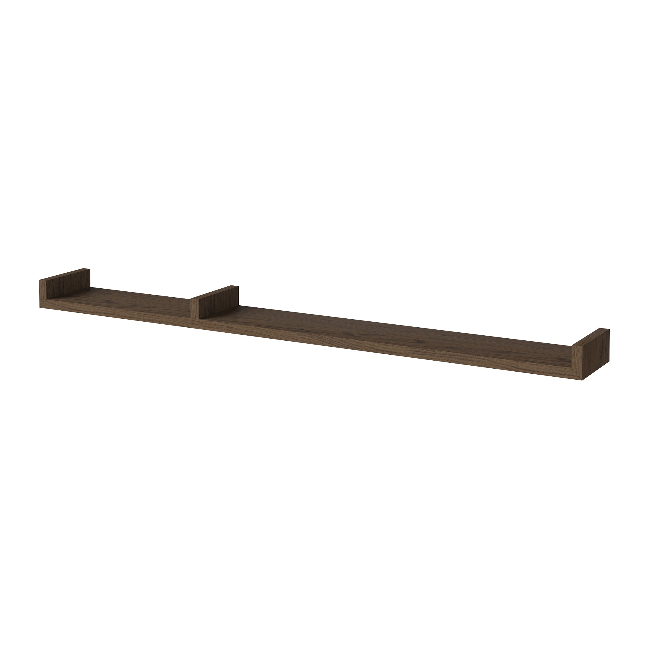 Bolia Display Wandplank B 120 cm - Asymmetrisch Links - Donker Eiken