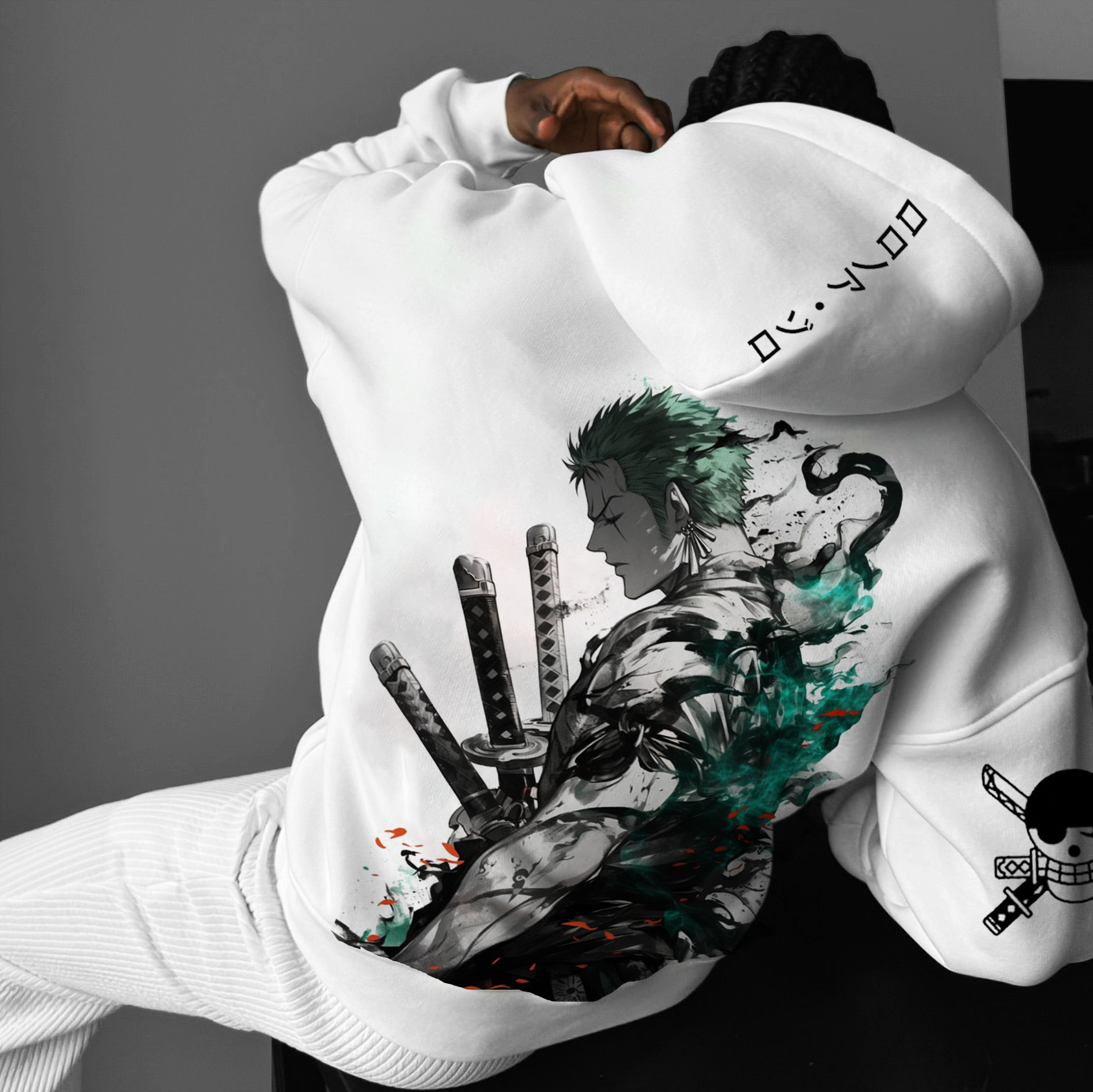 Unisex Straw Hat Pirate Anime Hoodie