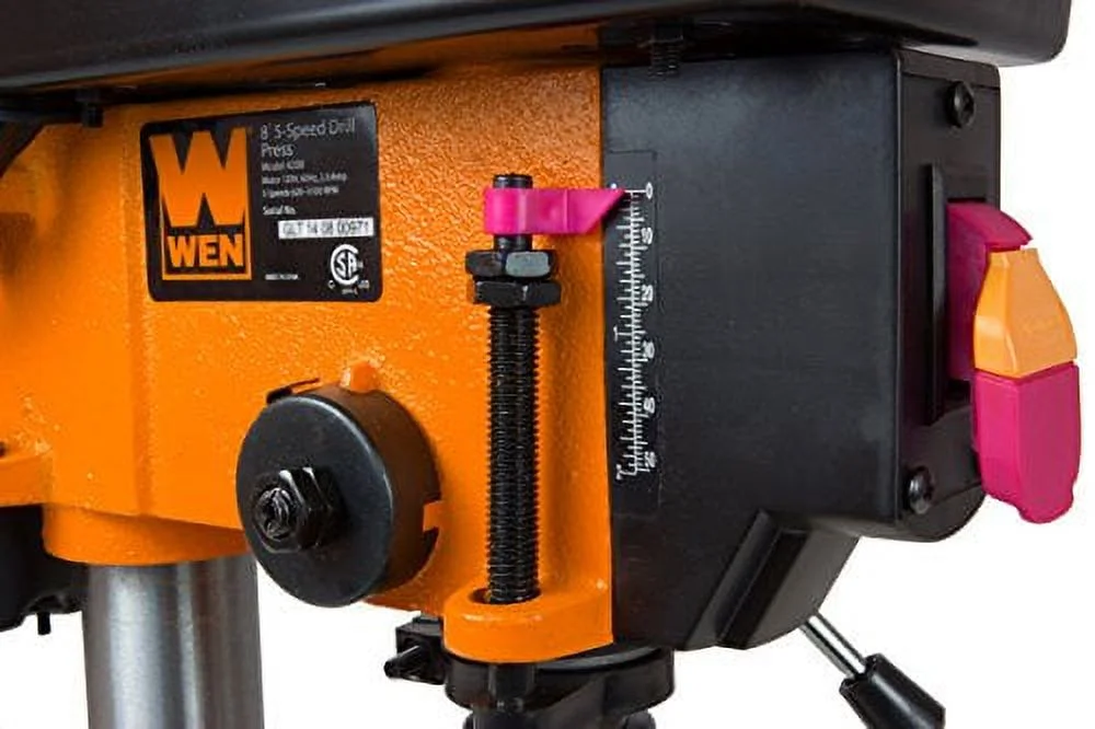 WEN 2.3-Amp 8-Inch 5-Speed Cast Iron Benchtop Drill Press - Image 5