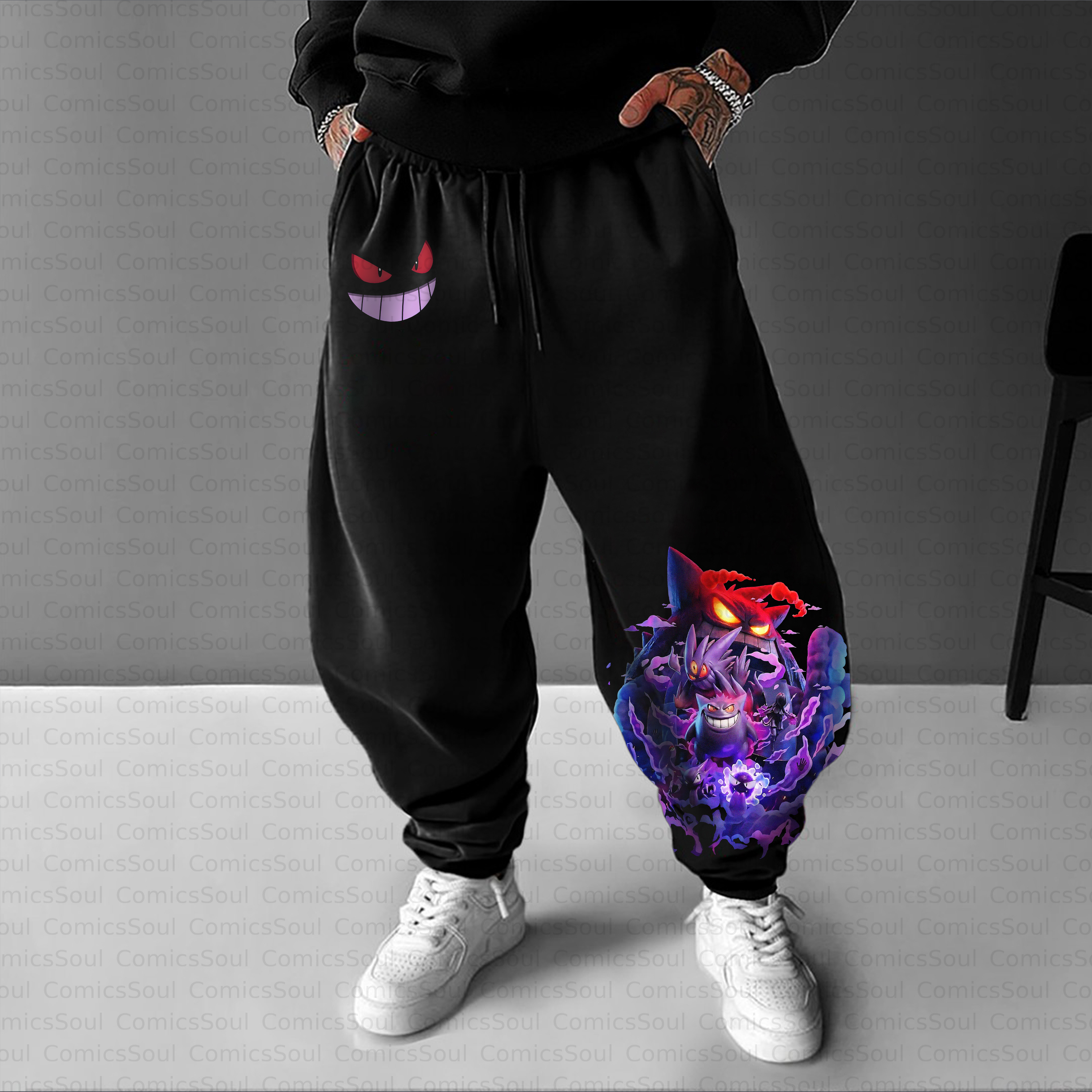 Unisex Casual Anime Streetwear Pant