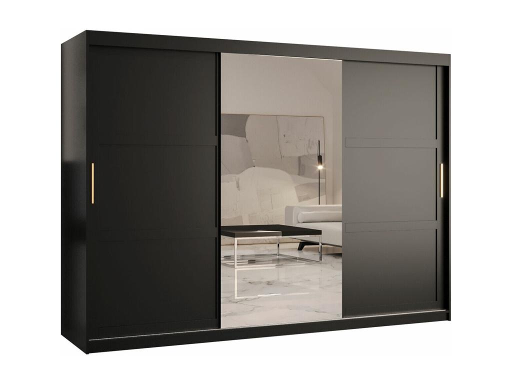 Armario Abodeia G117 - Negro - 200x250x62cm - Puertas de armario Correderas