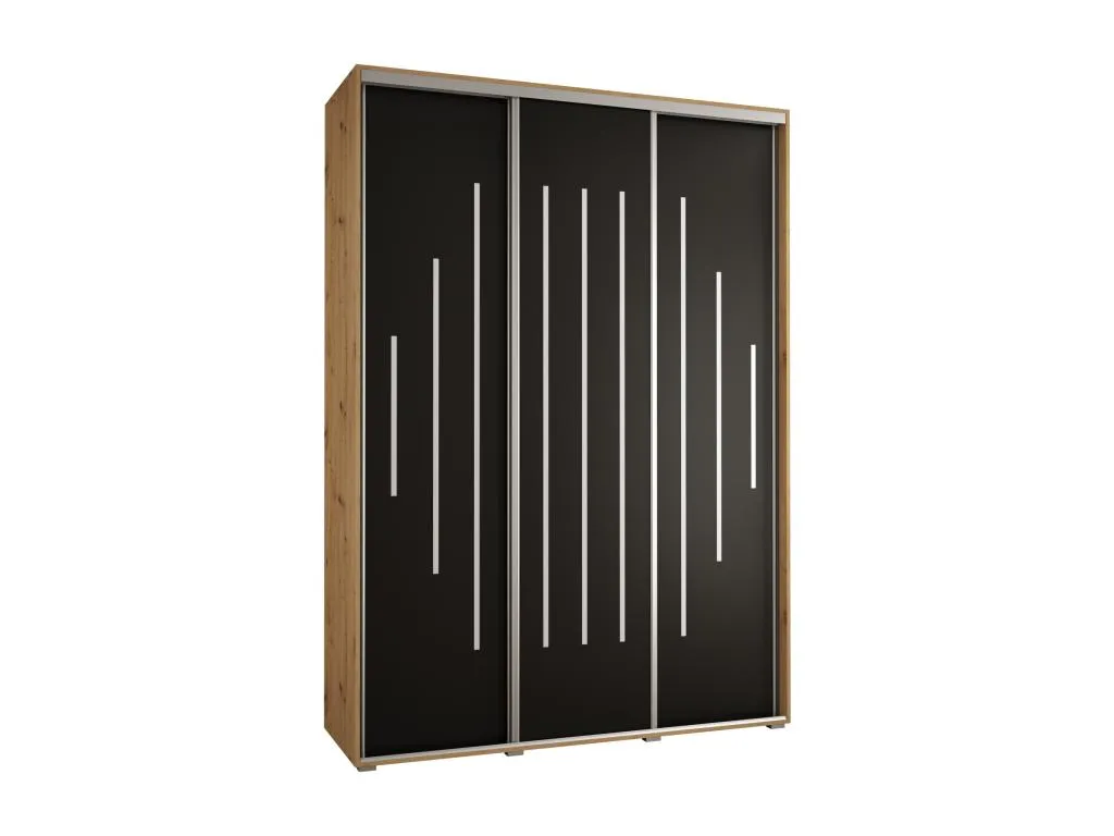 Armario alto con puertas batientes 235,2x180x45 cm, 3 compartimentos zxr3629934