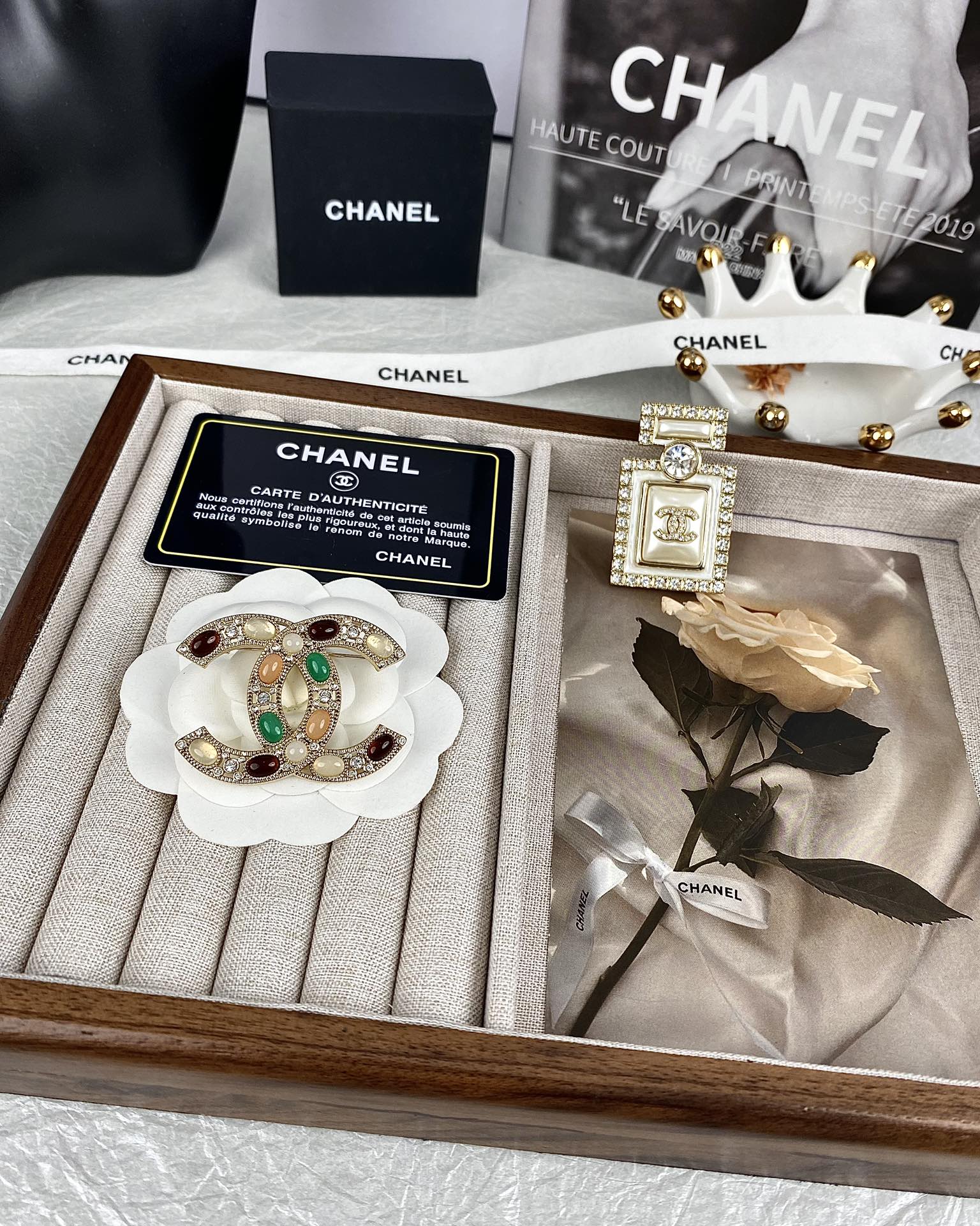 Vintage Chanel Multigem Brooch - Original Replica Club