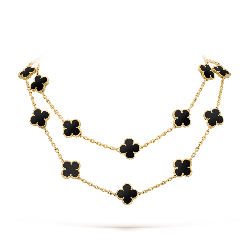 Replicate Vintage Alhambra long necklace, 20 motifs(1:1 replica) - Original Replica Club