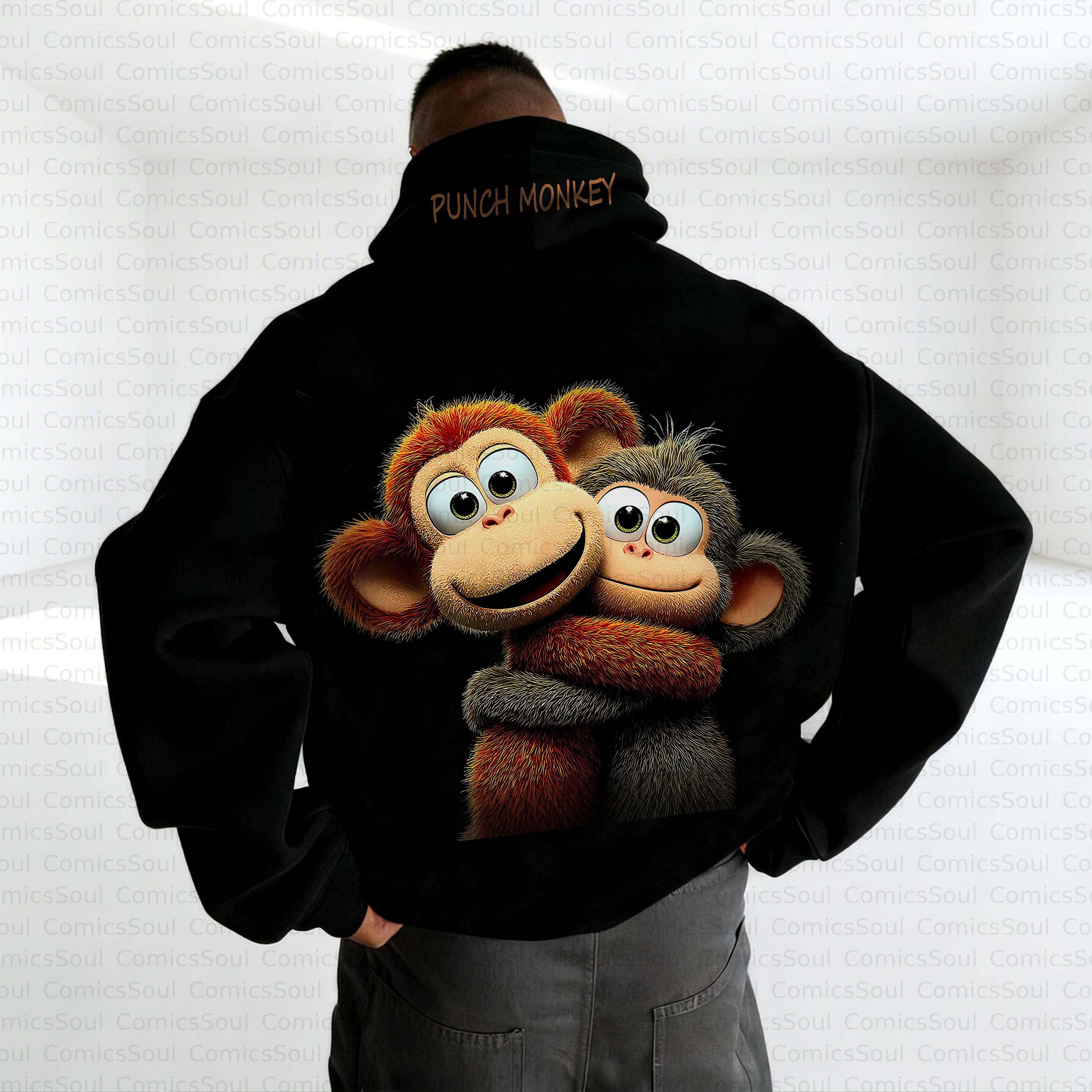 Unisex Anime Inspired Vintage Plush Hoodie