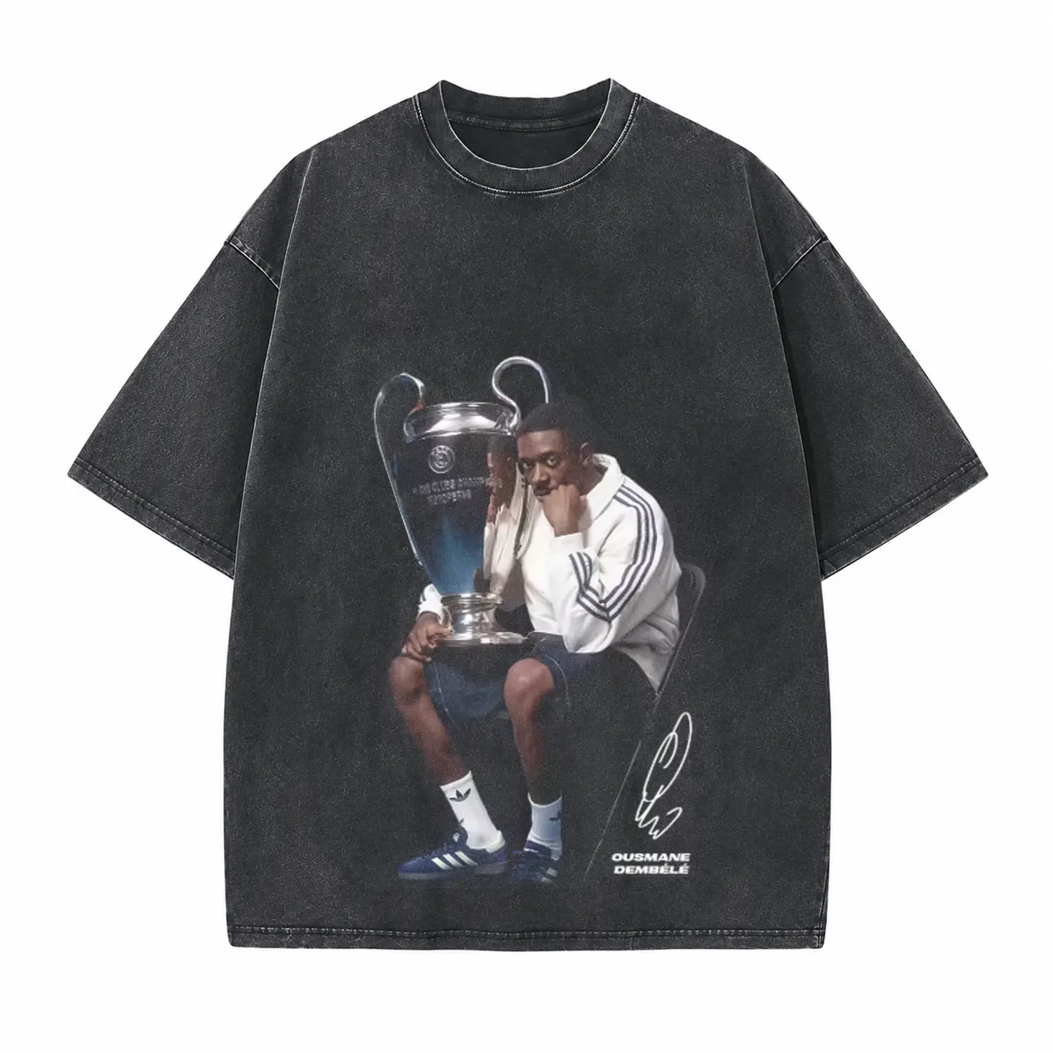 Sports Star Champion Printed Unisex Washed T-Shirt
