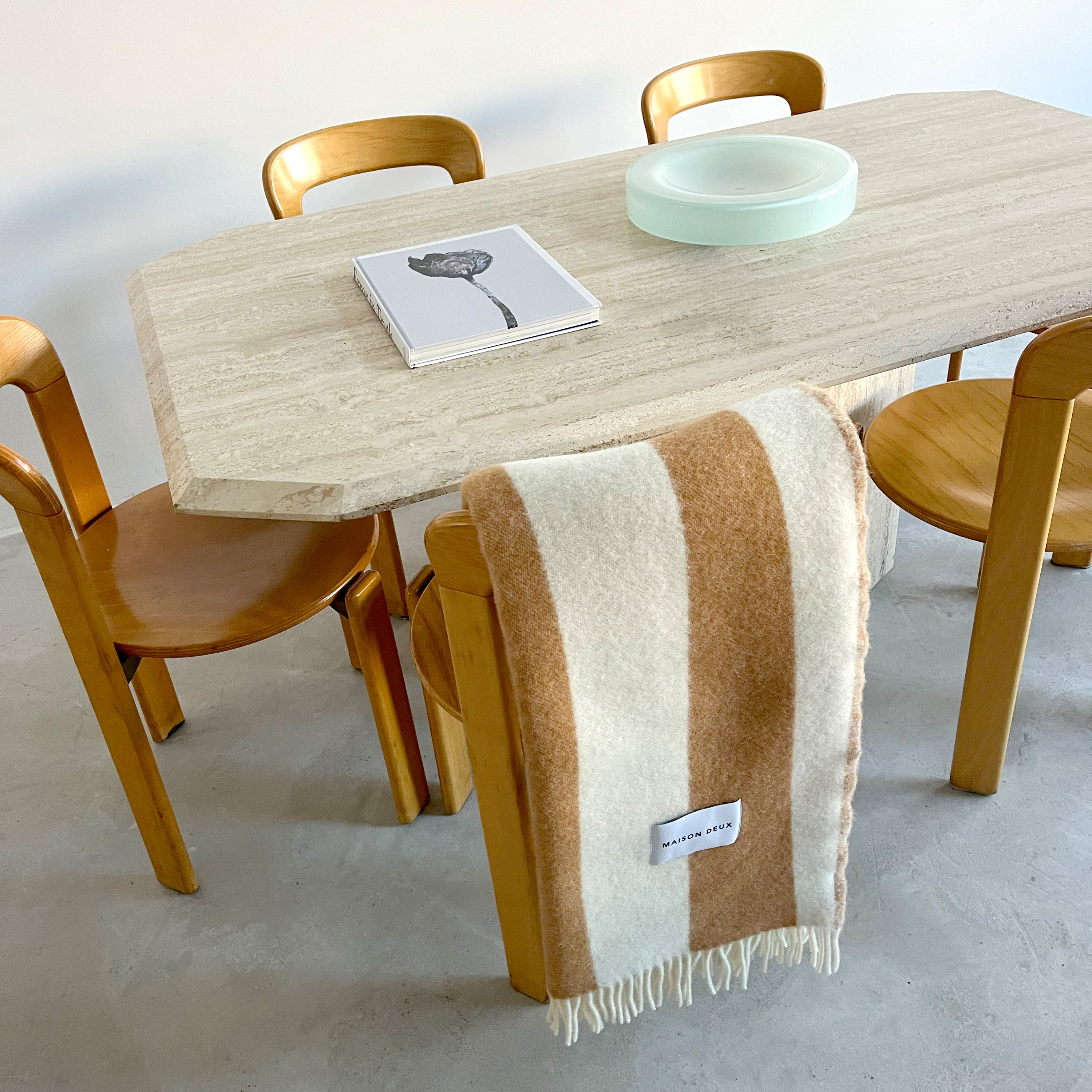 Maison Deux Rough Stripe Plaid - Terra