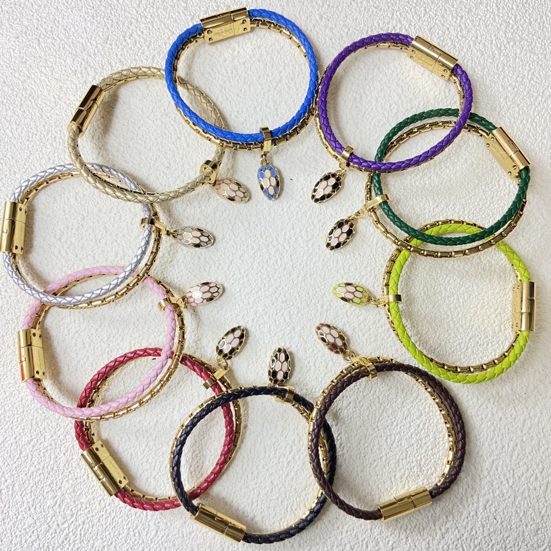 Bvlgari Serpenti Forever Leather Bracelet - Original Replica Club