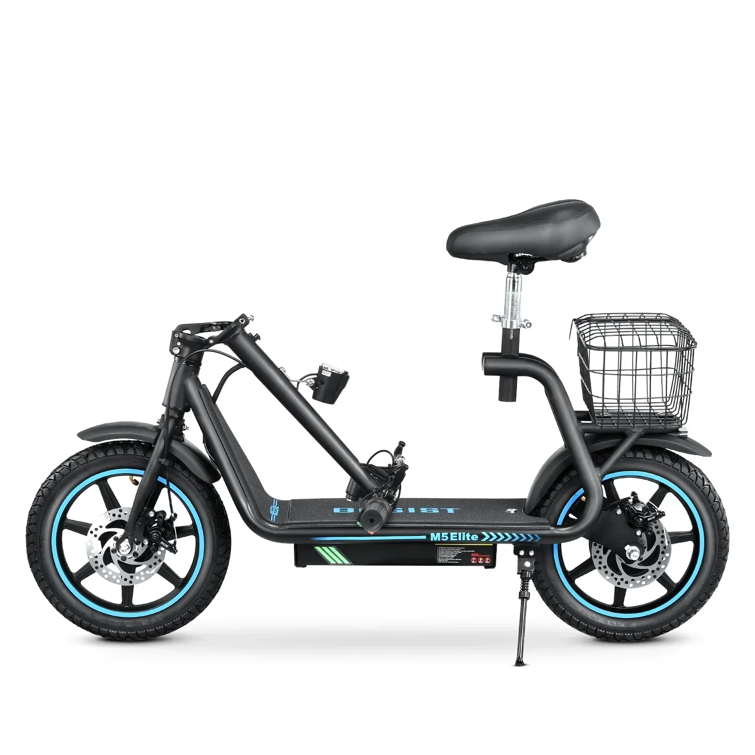 BOGIST Electric Scooter With Seat, 500W Motor, 25mph, 45km Range, 48V 13Ah, Blue - M5 Elite - Image 6 BOGIST Electric Scooter With Seat, 500W Motor, 25mph, 45km Range, 48V 13Ah, Blue - M5 Elite - Image 6