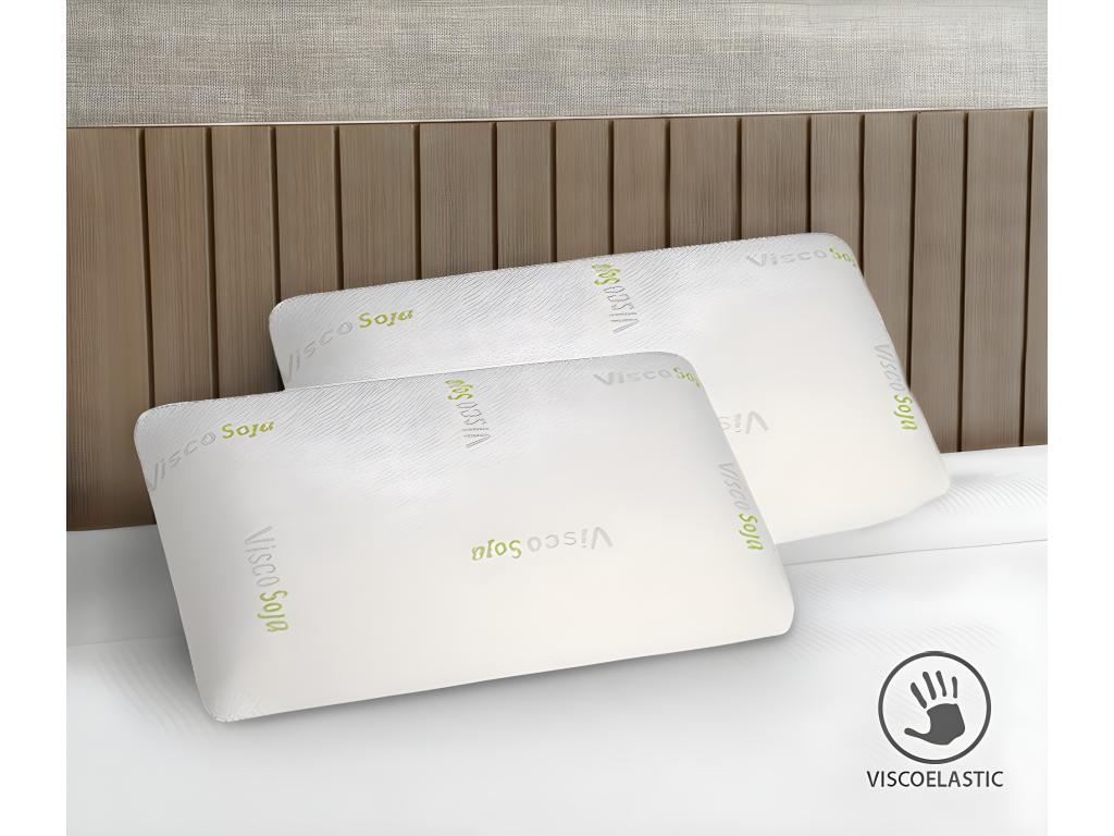 Conjunto de 2 Almohadas Visco Soja de Hogarmagic 90x35