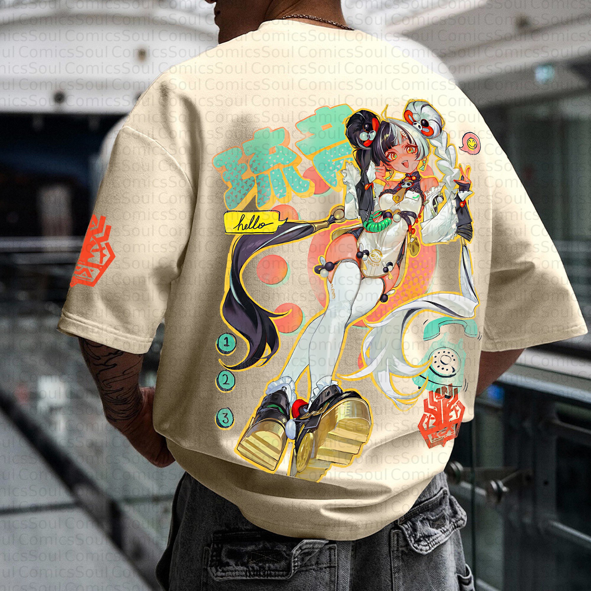 Unisex Anime Inspired Vintage T-shirt