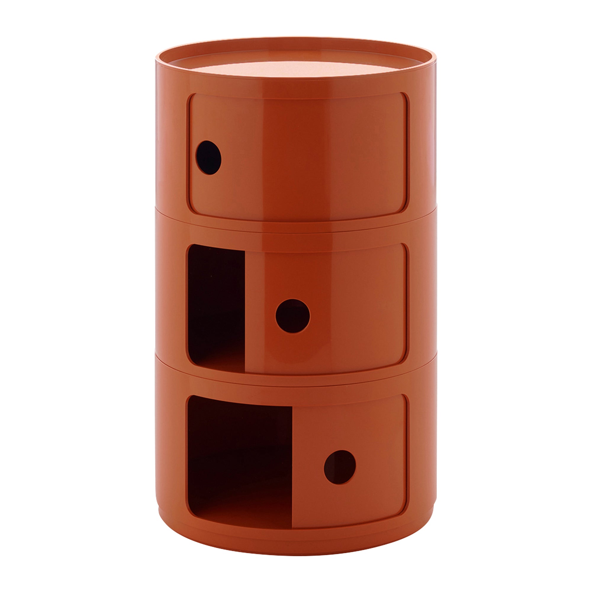 Kartell Componibili Kast Ø 42 cm - 3 Modules - Oranje
