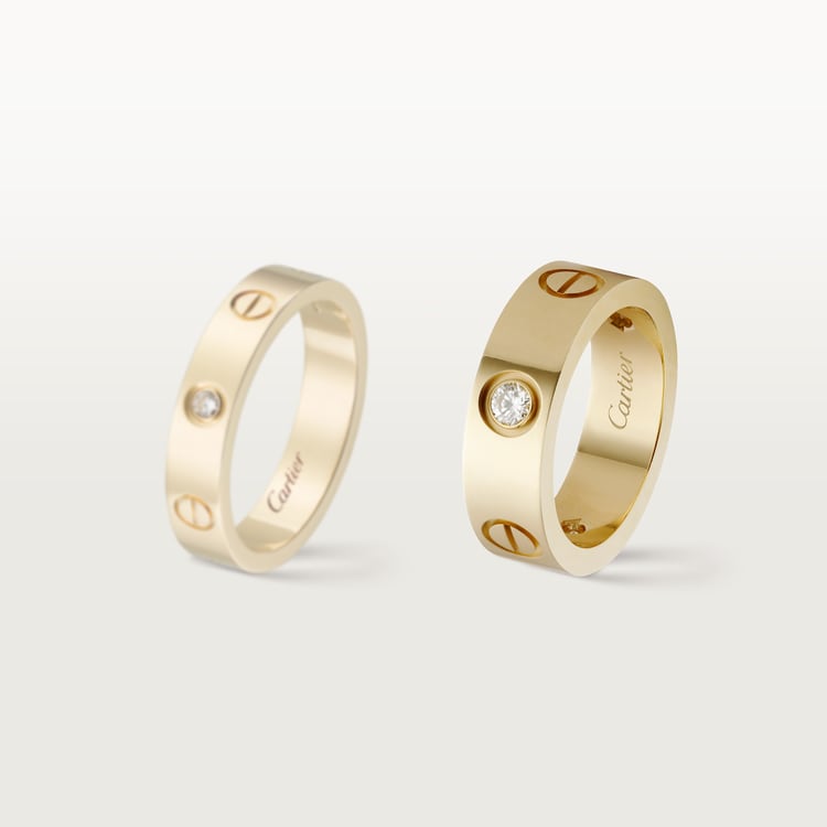 Replicate LOVE ring, classic model, 3 diamonds(1:1 replica) - Original Replica Club