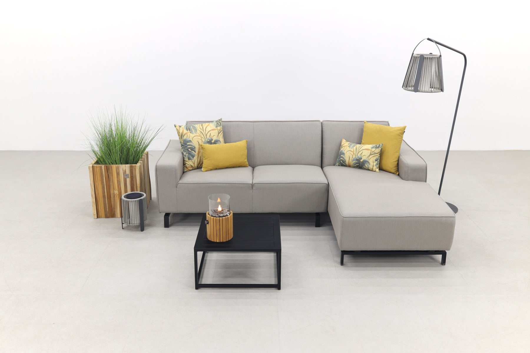 Boavista Toronto loungeset - Nature Grey - 3-delig - Links