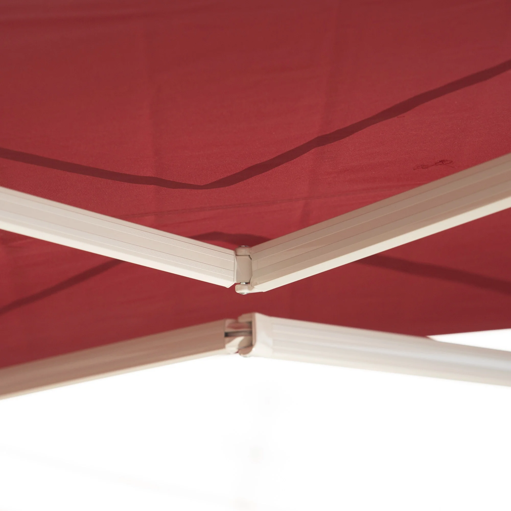 Outsunny 12' x 10' Manual Retractable Awning Outdoor Sunshade Shelter for Patio, Balcony, Yard, with Adjustable & Versatile Design, Beige and White - Image 33