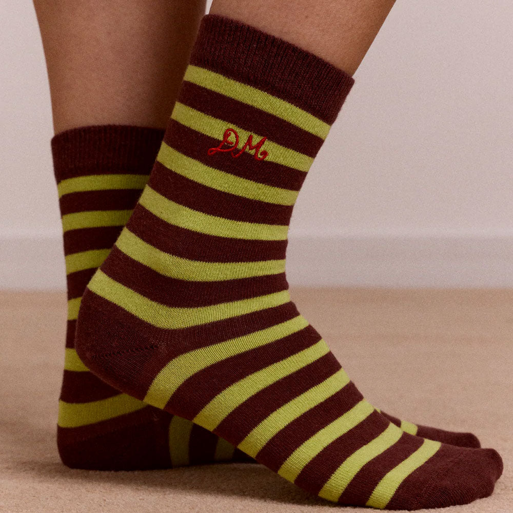 Damson Madder - Chaussettes Lot de 2 - Chocolat Avocat
