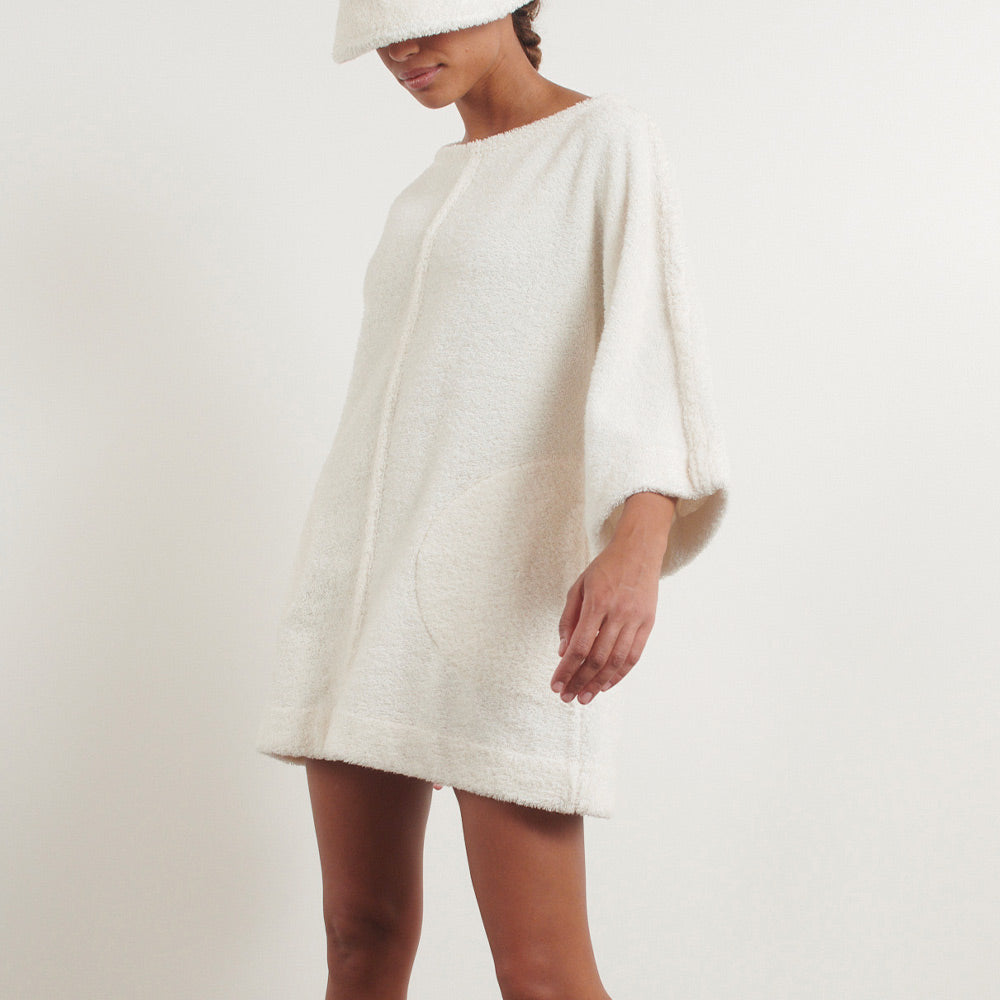 Simone Fan - Robe The Mini Dress - Ecru