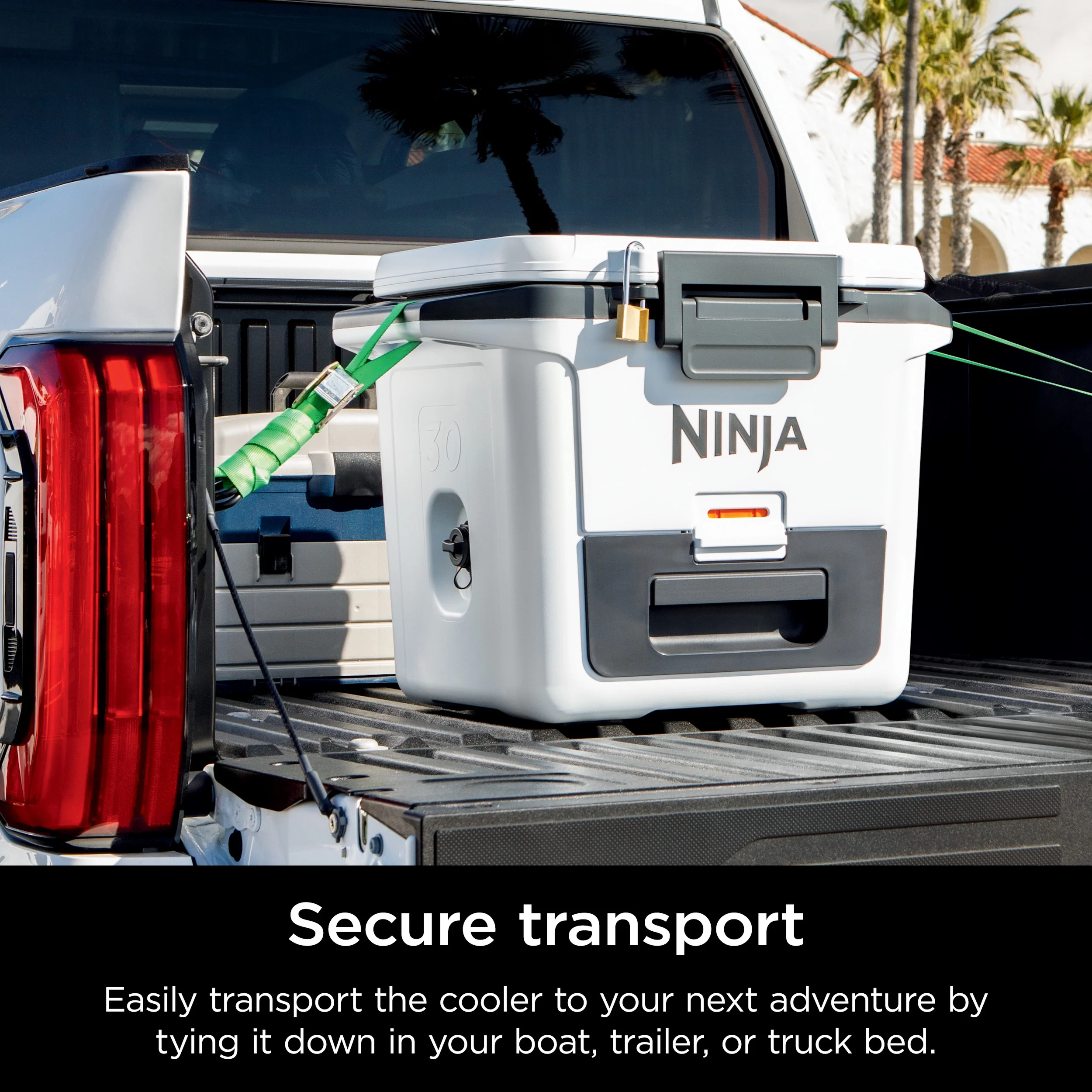 Ninja FrostVault 30qt Hard Cooler with Dry Zone, Ice Chest Cooler, White, FB131WH - Image 9