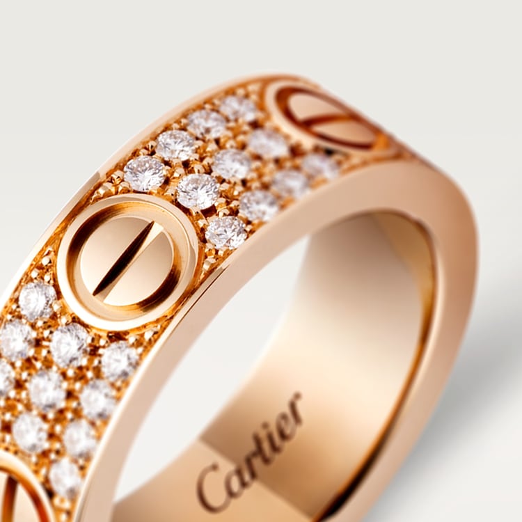 Replicate LOVE ring, classic model, paved(1:1 replica) - Original Replica Club