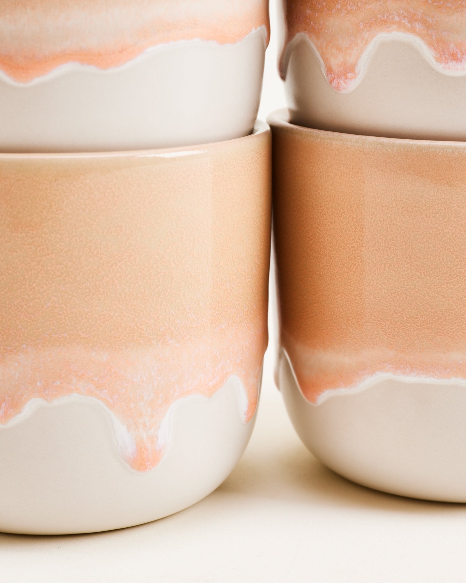 Coimbra Becher klein apricot 4er-Set