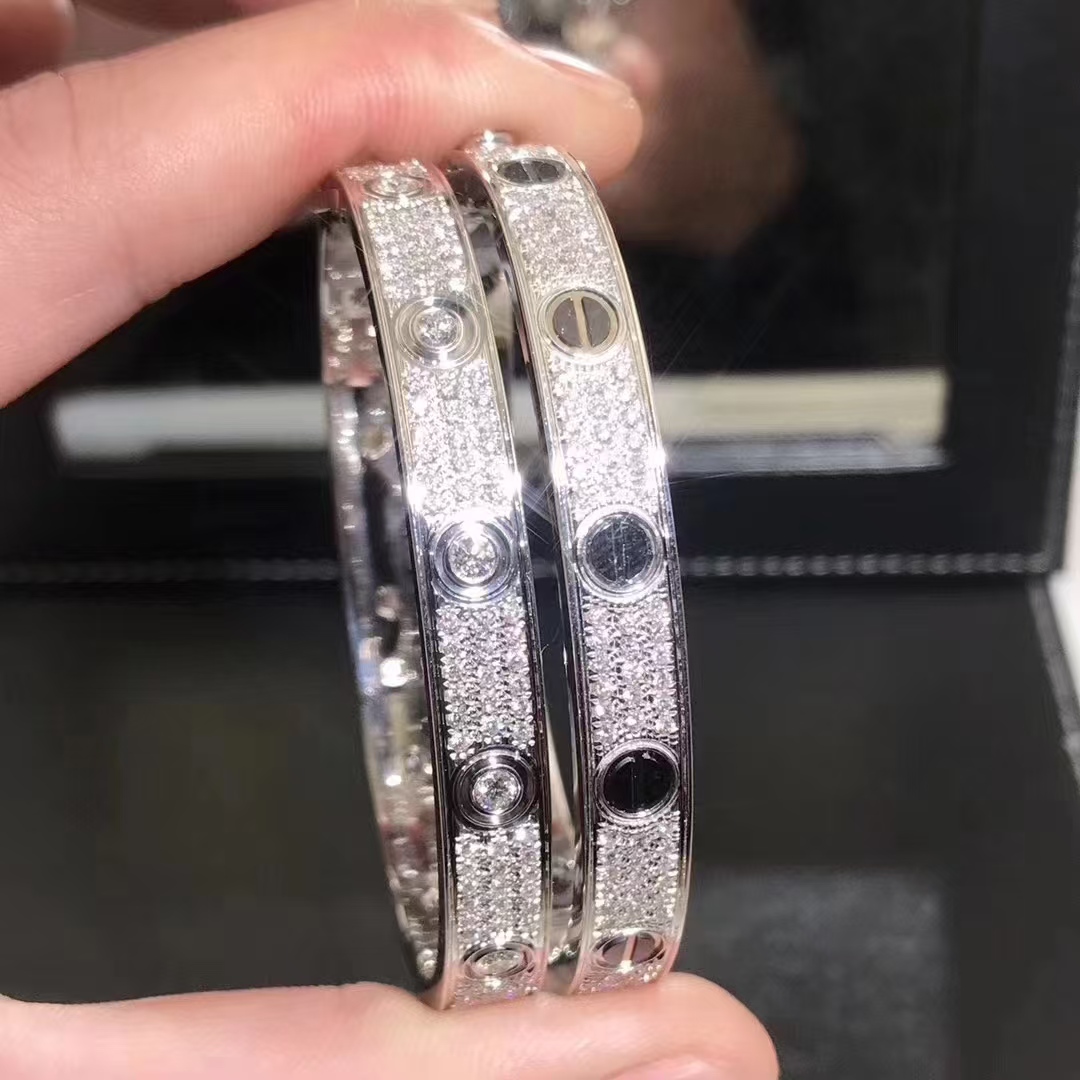 Cartier LOVE Bracelet Bangle, Diamond Paved - Original Replica Club