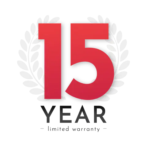 Icon displaying our 15 year warranty.