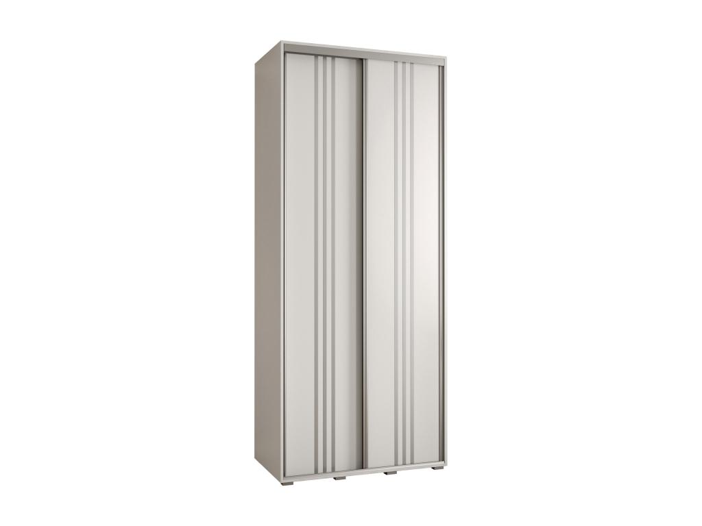 ARMARIO Hominor 6 DE PUERTAS CORREDERAS 235 - 2/110/45 2 puertas Blanco/Blanco/Plata