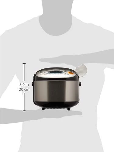 Zojirushi Rice Cooker & Warmer, 3-Cups, Stainless Black