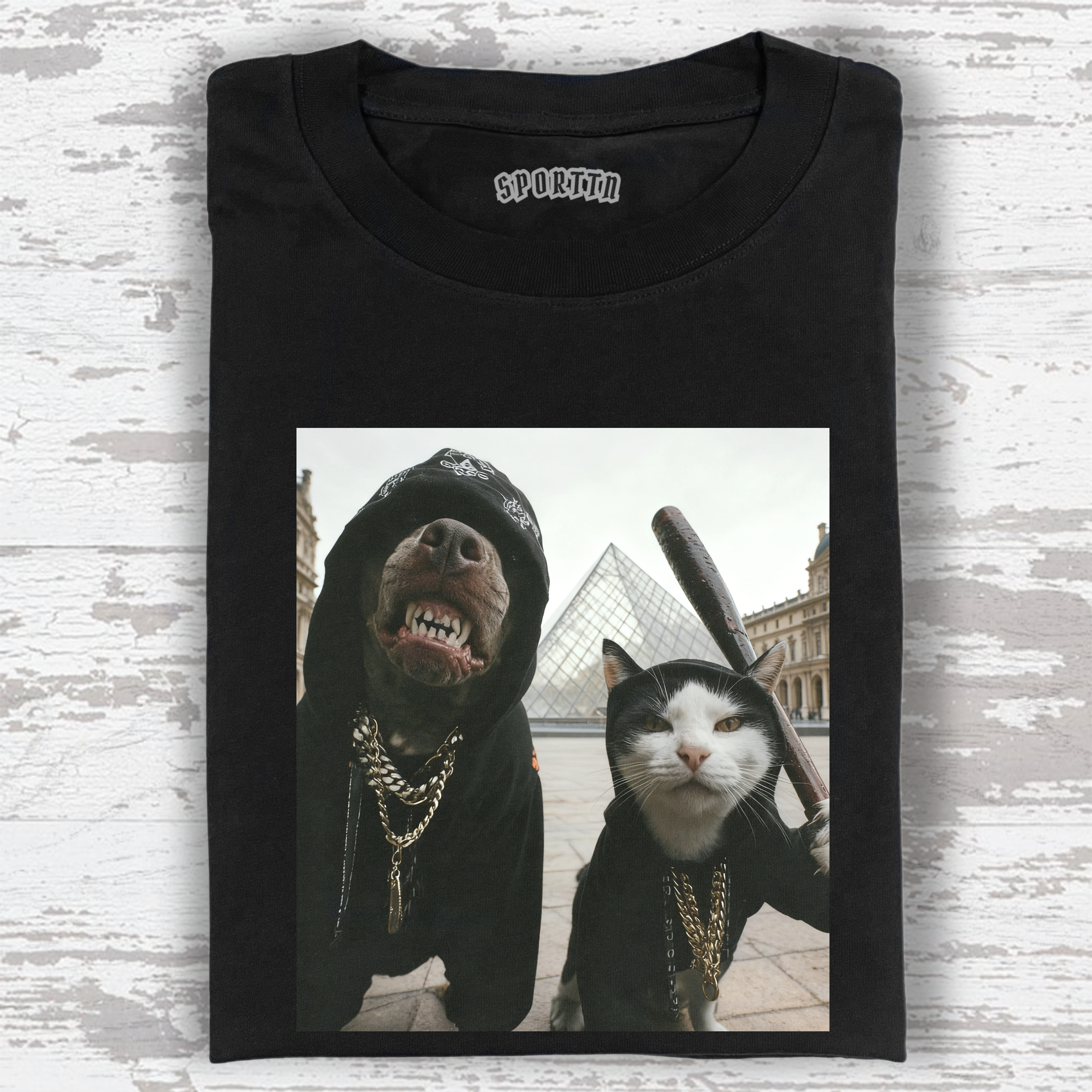 FUNNY CATS AND DOGS TEE
